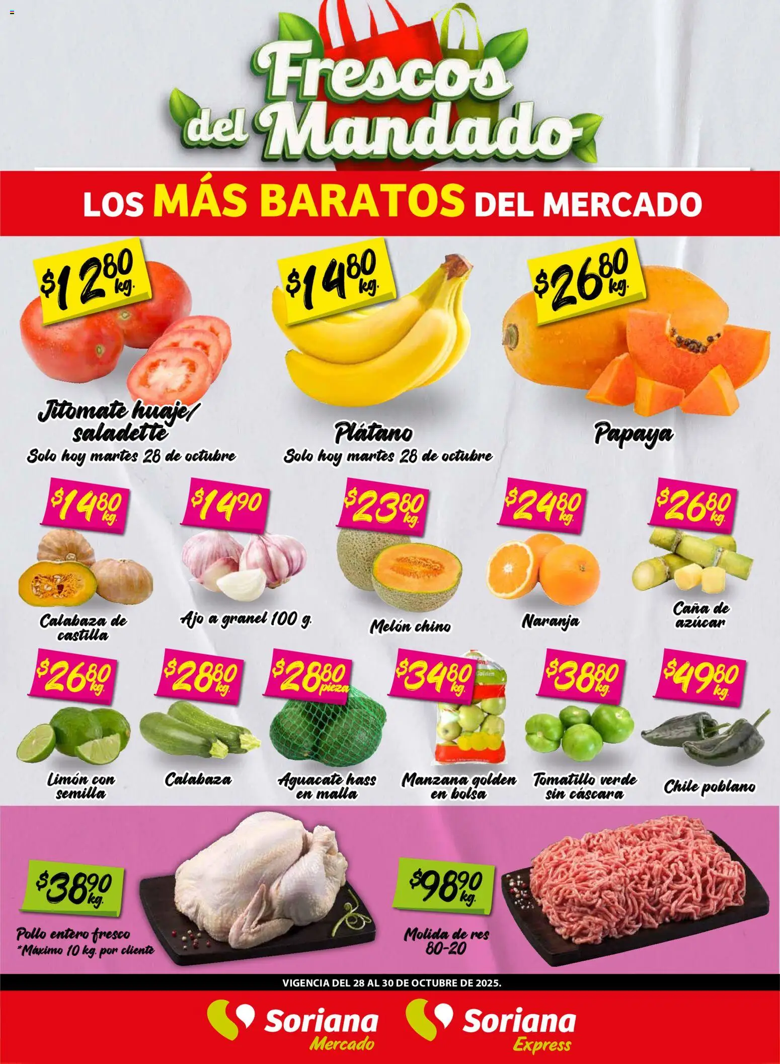 Soriana - Frescos del Mandado Mercado: Nuevo León - página 1- válido desde 28/10/2025