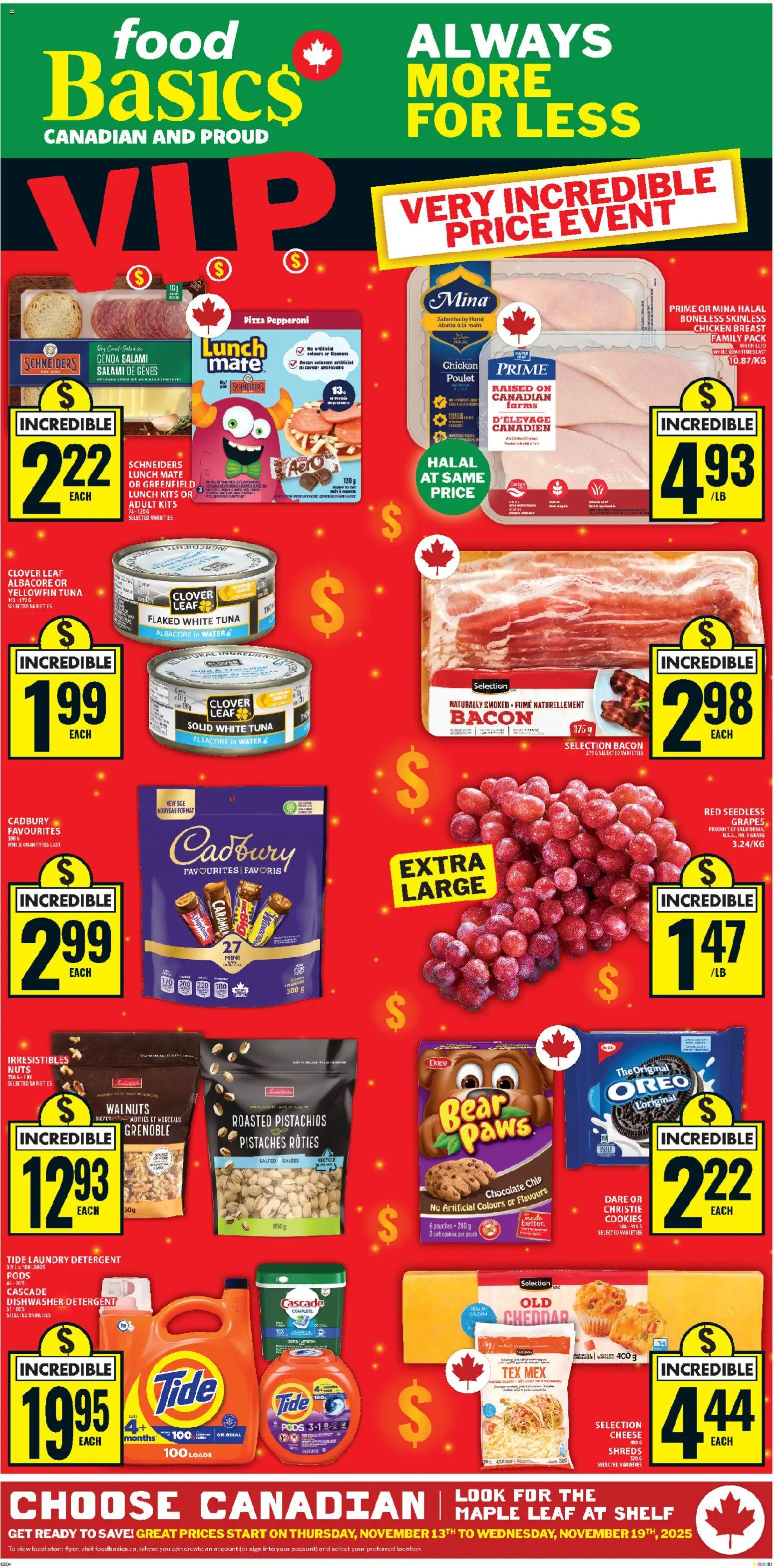 Food Basics weekly flyer / circulaire - page 1- valid from Nov 13, 2025