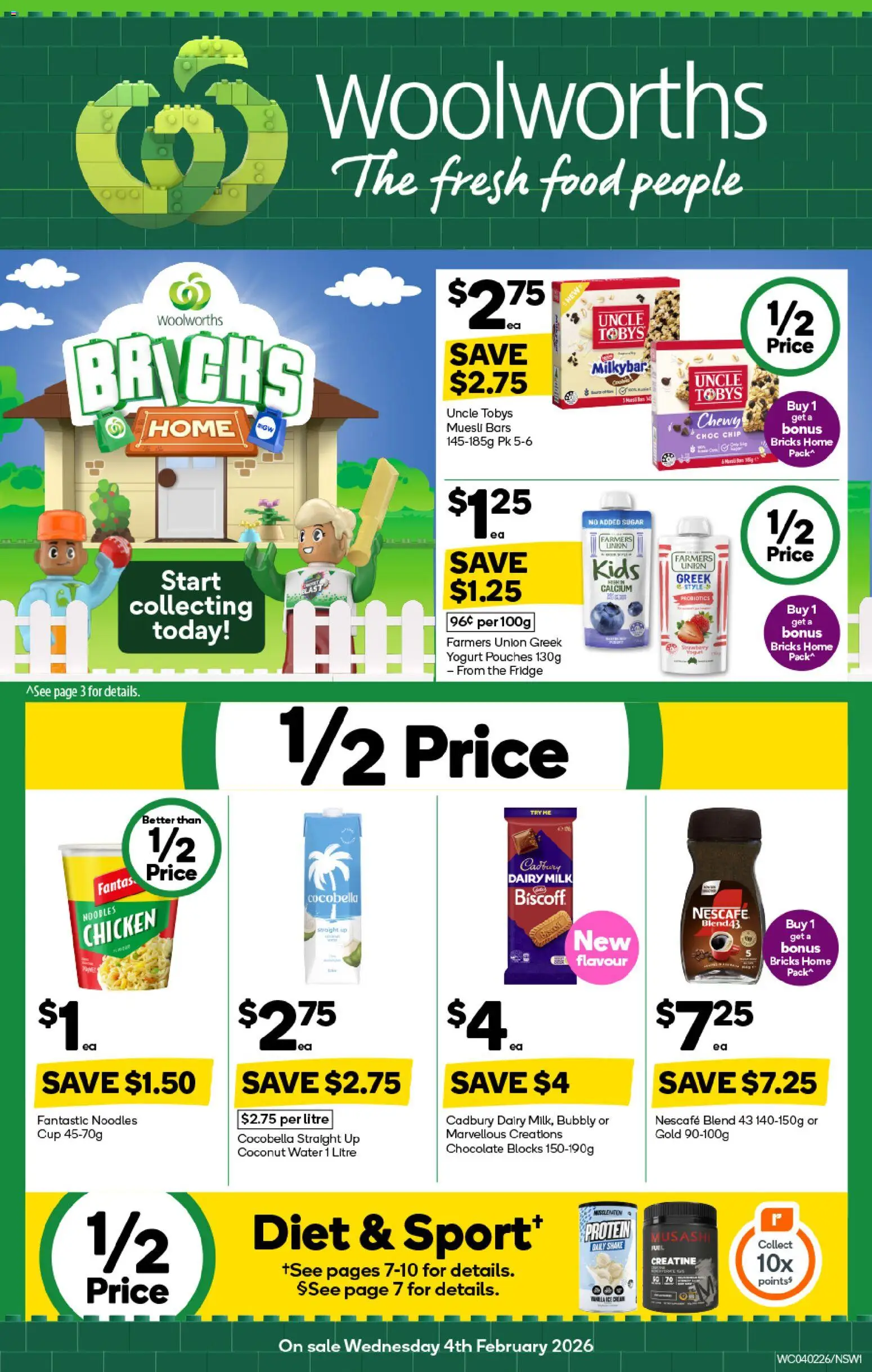 Weekly catalogue Woolworths 04/02 - page 1- valid from 04/02/2026