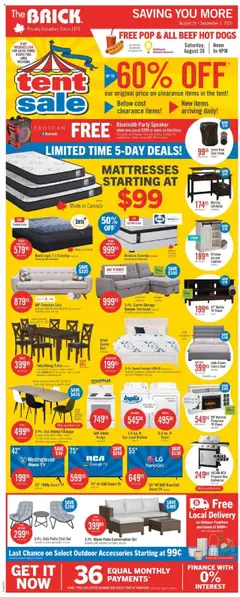 Preview The Brick weekly flyer / circulaire valid from Aug 28, 2025