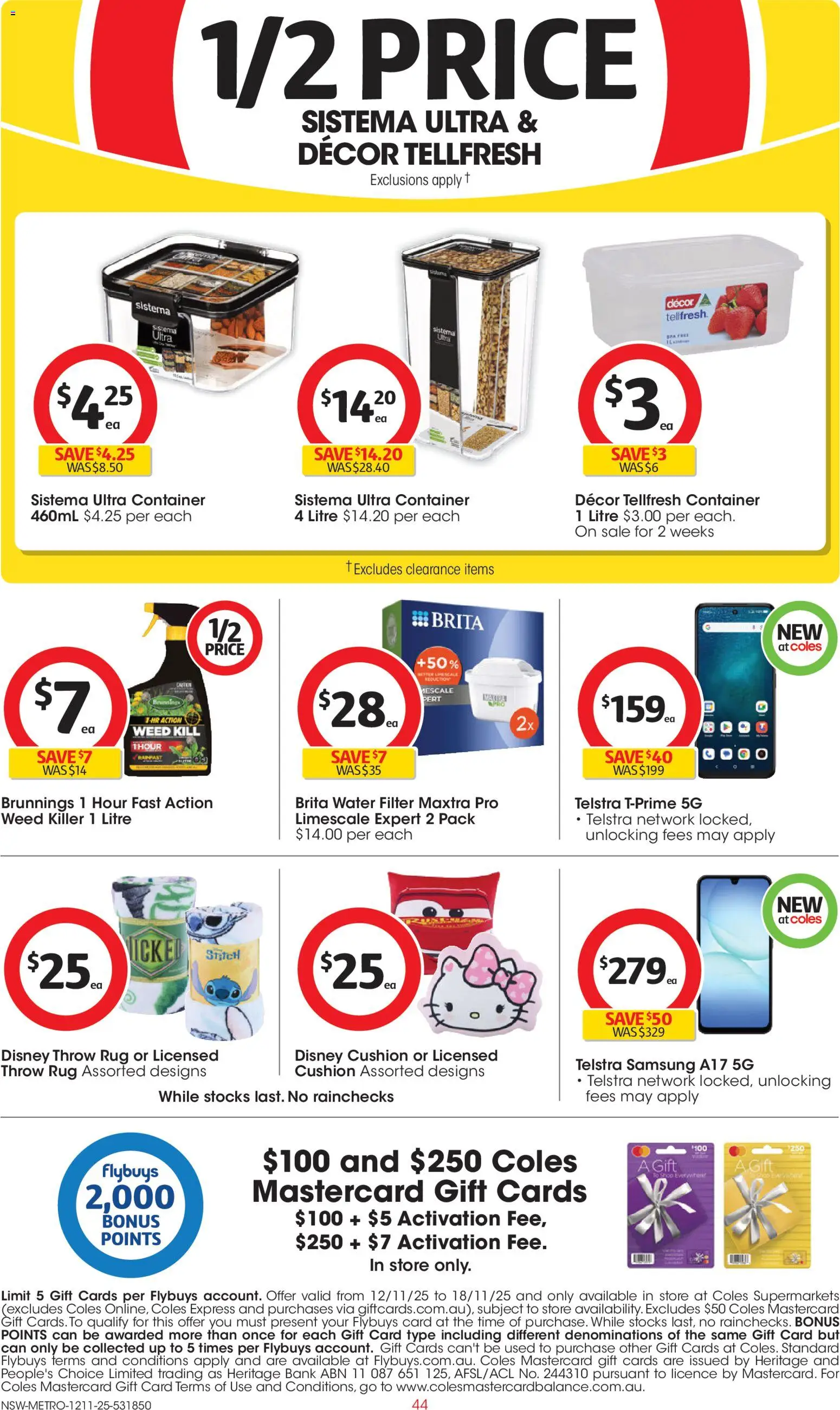 Coles Catalogue  - page 44- valid from 12/11/2025