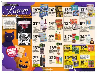 Preview Cash Wise Halloween Liquor Sale valid from 10/22/2025