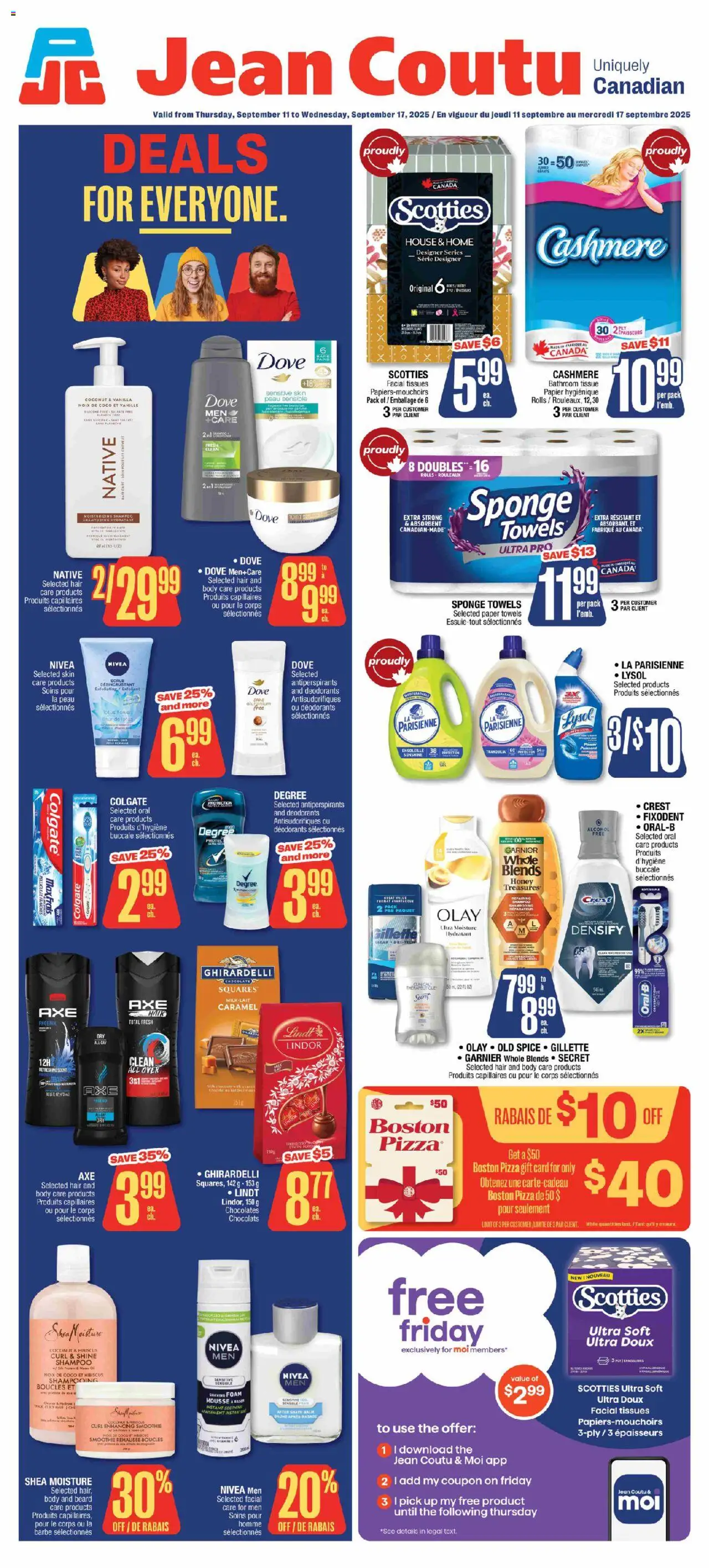 Jean Coutu weekly flyer - page 1- valid from Sep 11, 2025
