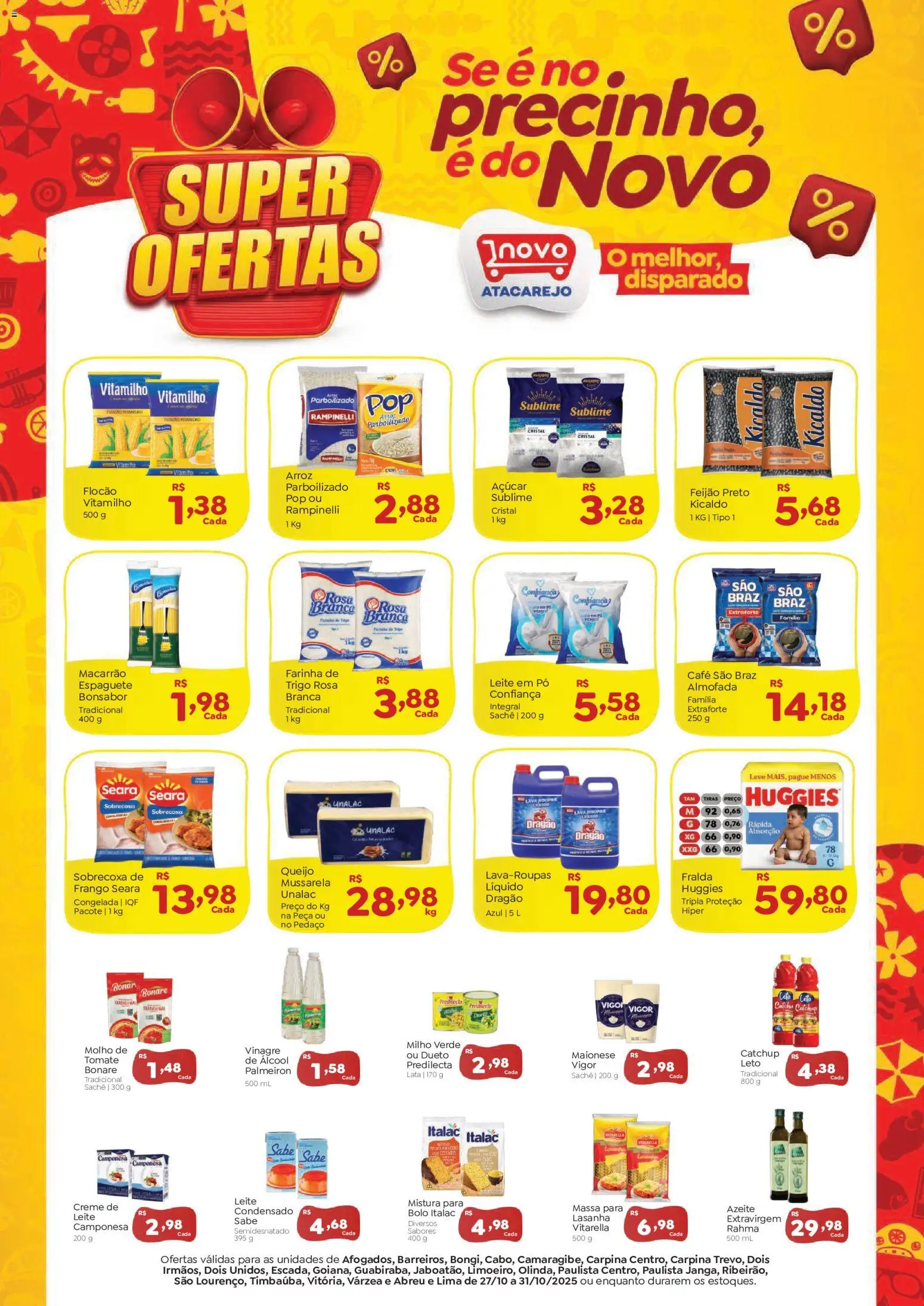 Novo Atacarejo - Ofertas da semana  - página 1- válido a partir de 27/10/2025

