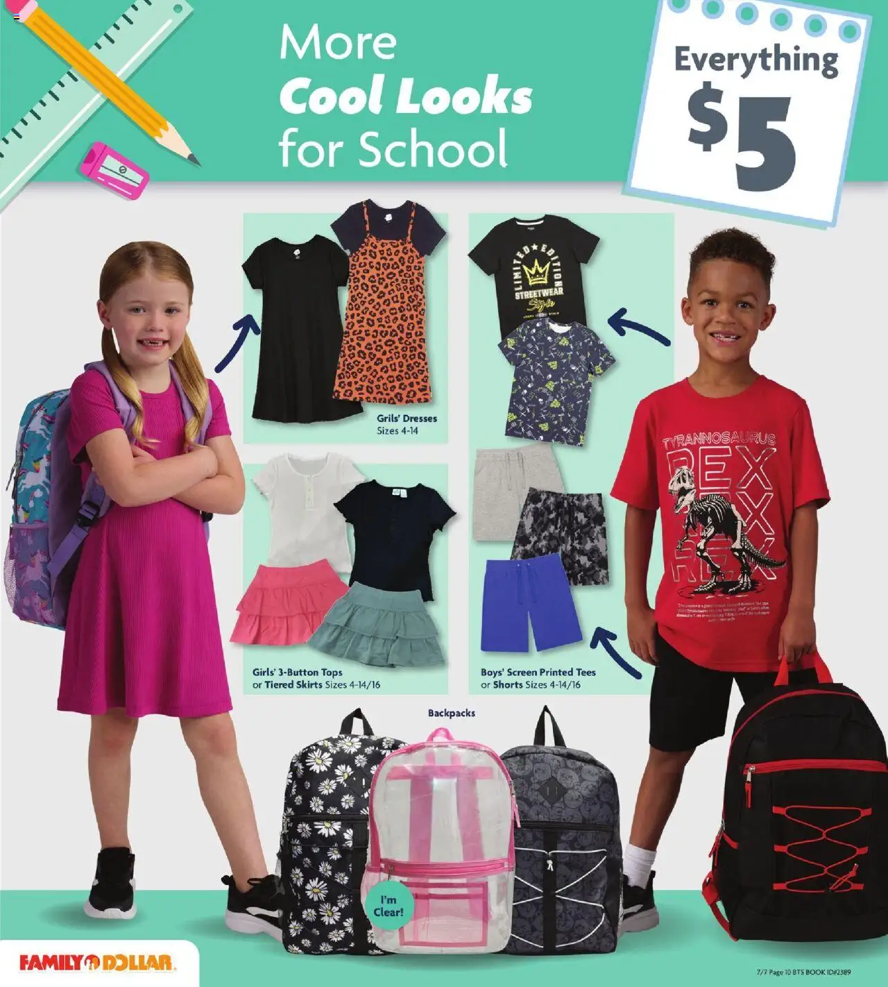 Family Dollar Back to School - page 7- valid from 07/07/2025