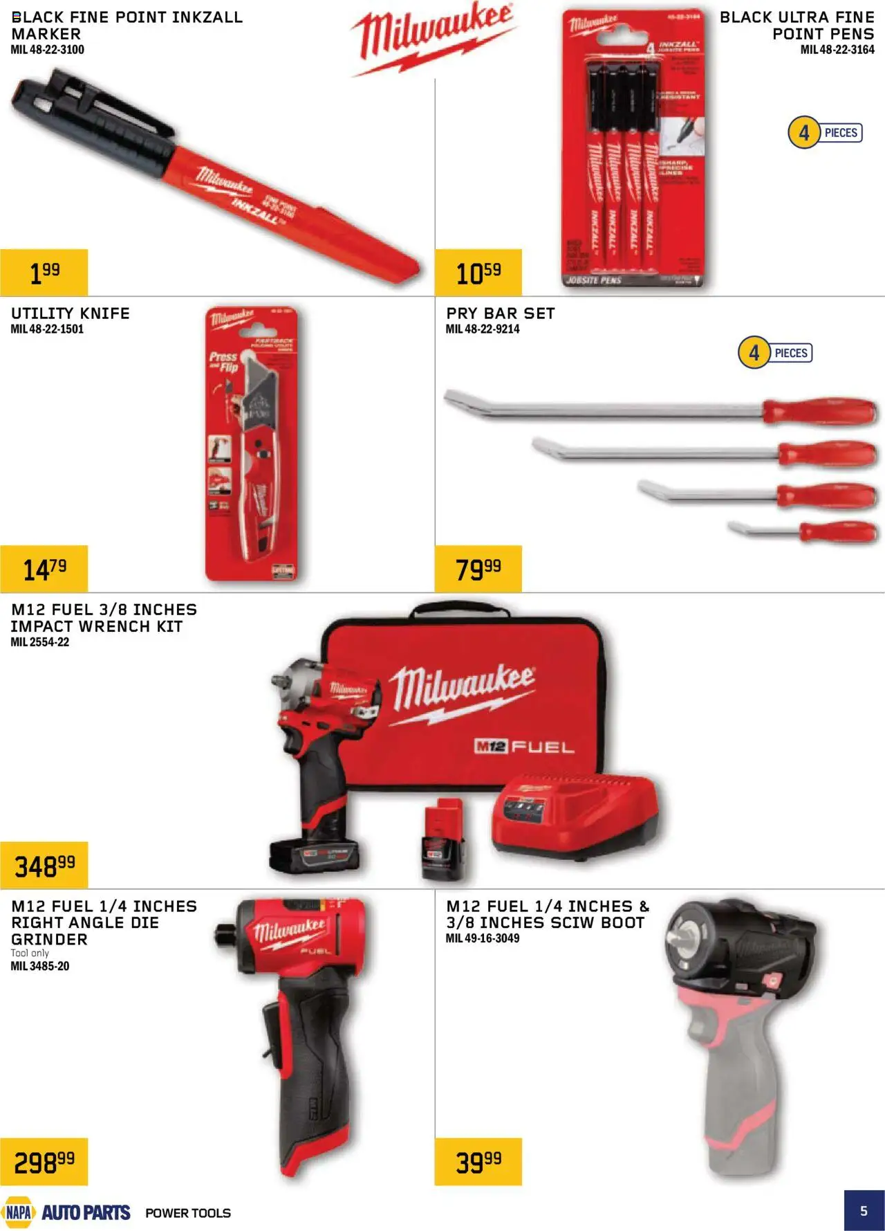 NAPA Auto Parts - Real Deals - page 5- valid from Oct 1, 2025