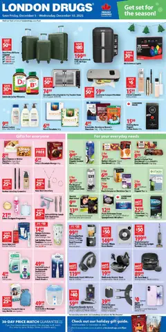 Preview London Drugs weekly flyer / circulaire valid from Dec 5, 2025