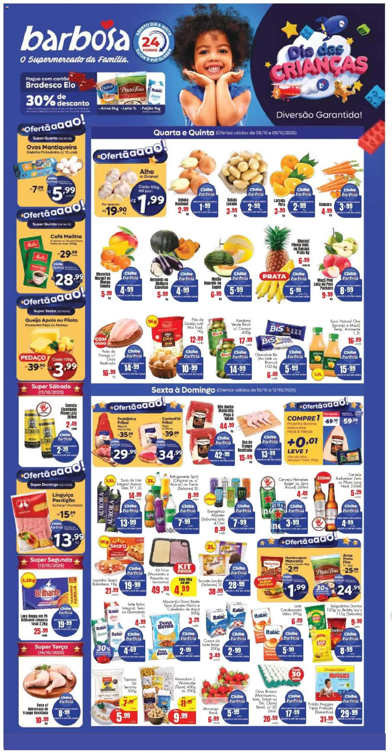 Barbosa Supermercados - Ofertas da semana  - página 1- válido a partir de 08/10/2025
