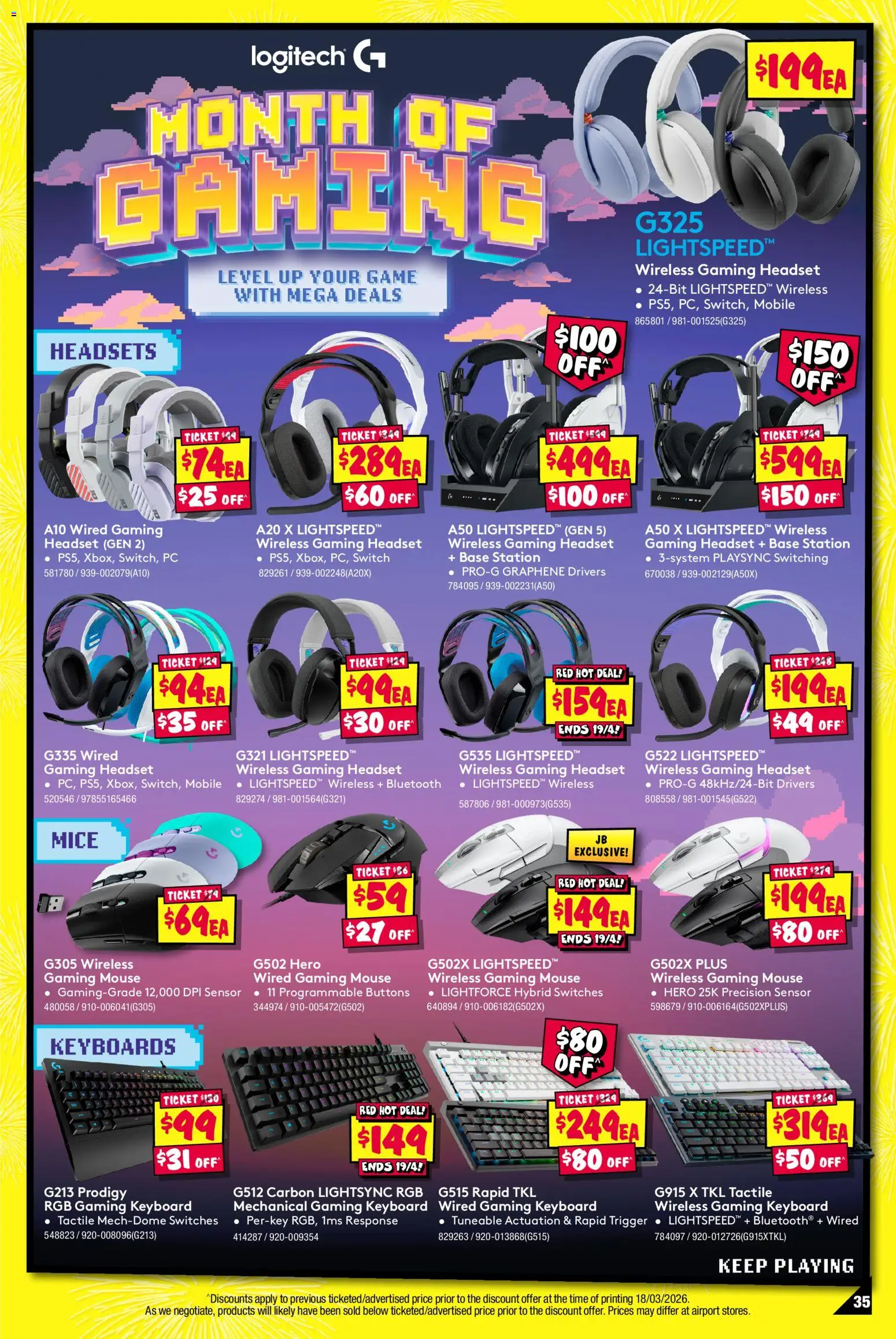 JB Hi-Fi catalogue  - page 35- valid from 30/03/2026
