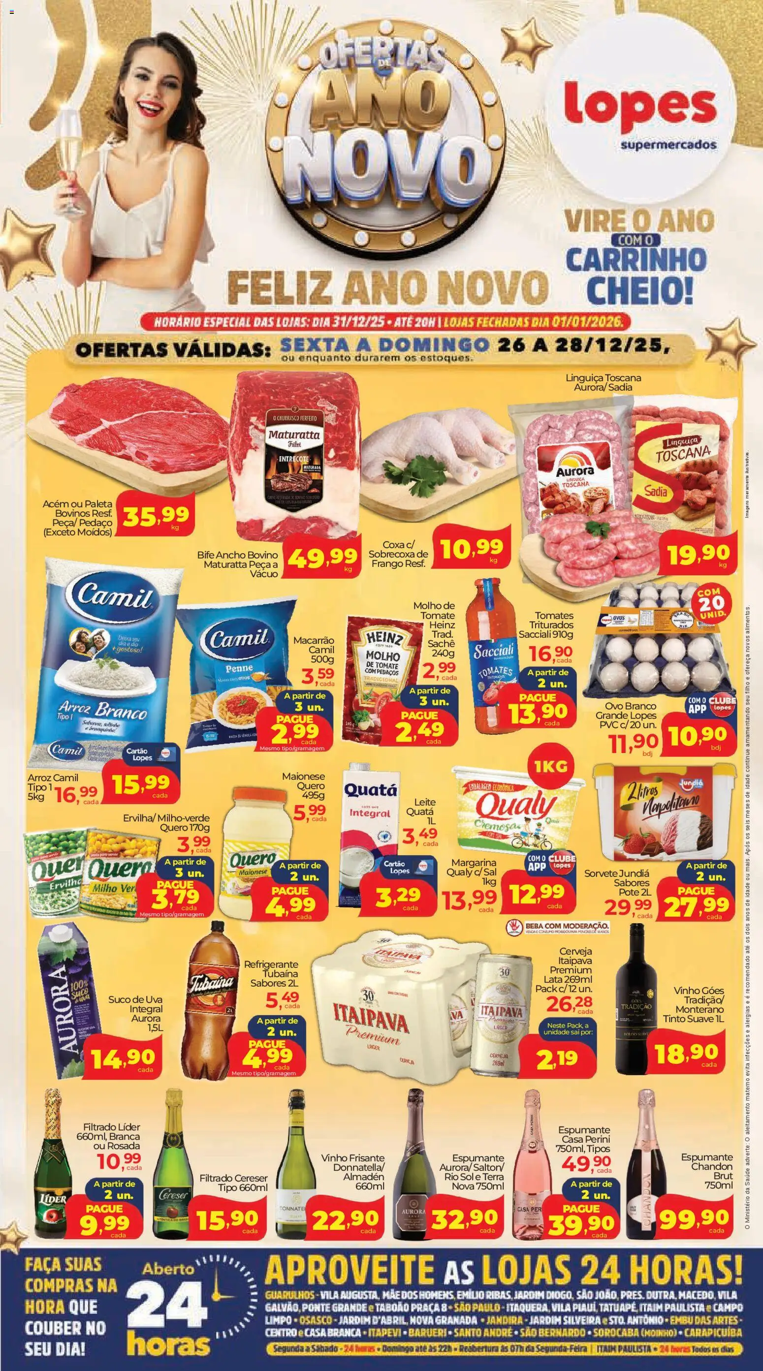 Lopes Supermercados - Ofertas da semana - página 1- válido a partir de 26/12/2025
