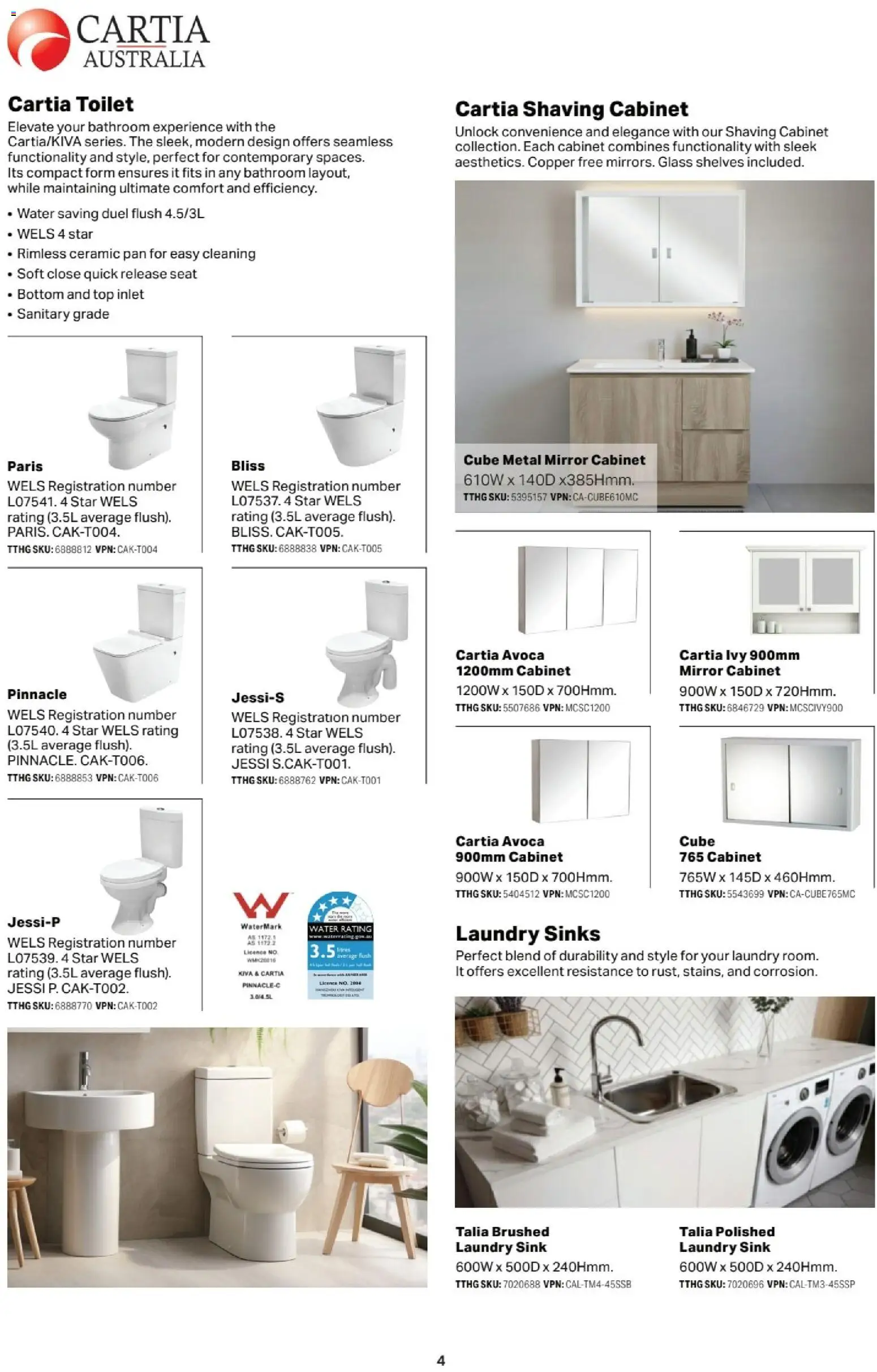 Mitre 10 - Bathroom, Kitchen and Laundry E-selection Guide 2026 - page 4- valid from 13/02/2026