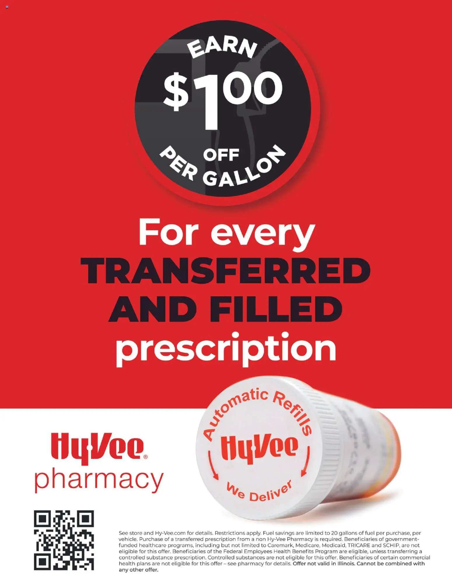 HyVee Pharmacy Fuel Saver - page 1- valid from 12/30/2025
