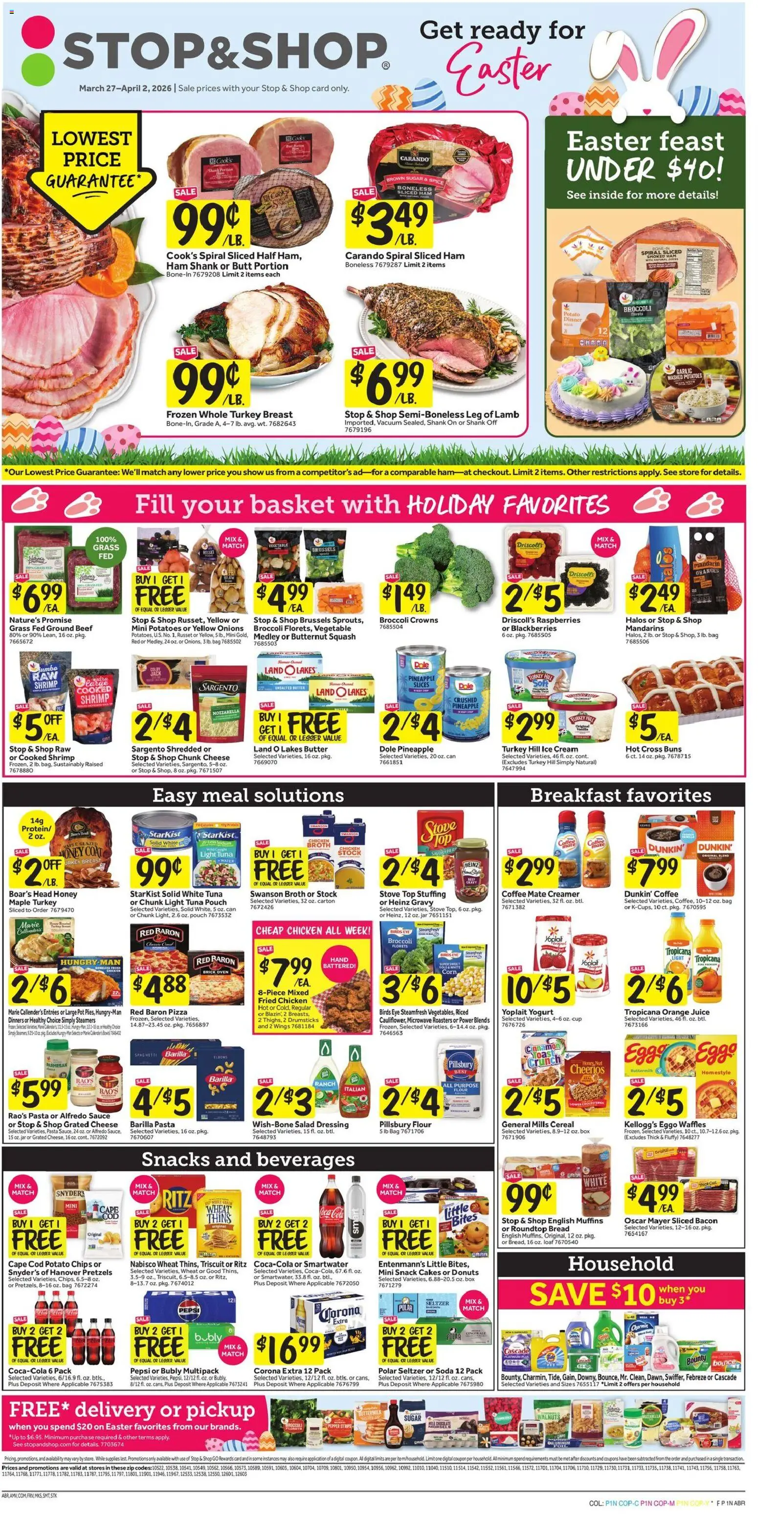 Stop & Shop Weekly Ad - page 1- valid from 03/27/2026
