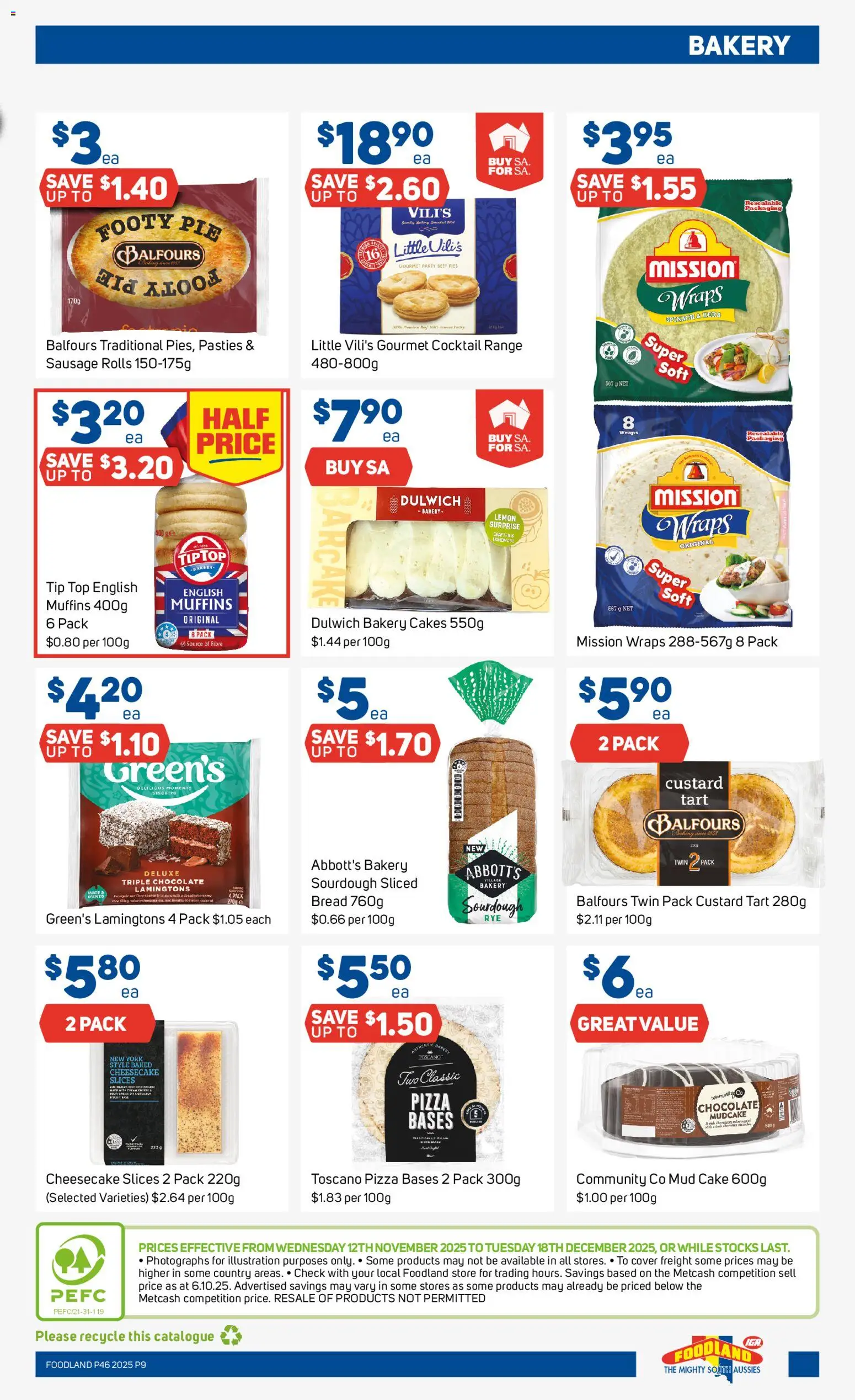 Foodland  Catalogue  - page 9- valid from 12/11/2025
