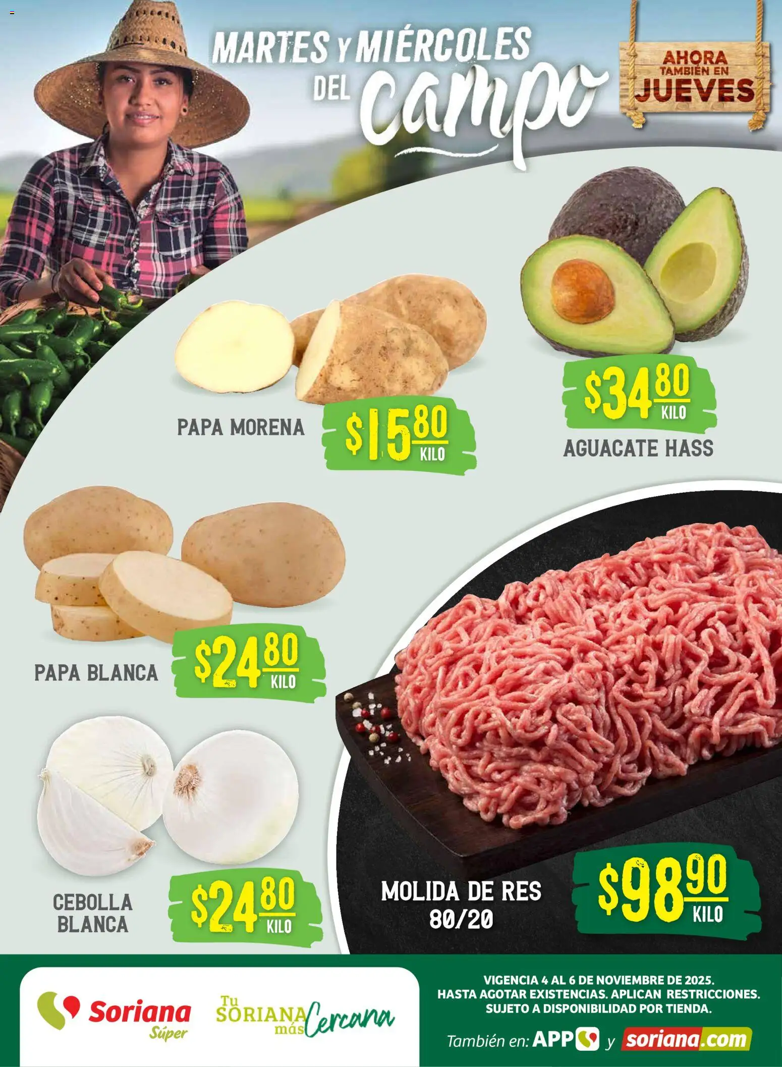 Soriana - Martes y Miércoles del Campo Súper: Tijuana, Mexicali, Ensenada, San Luis Río Colorado y Tecate - página 1- válido desde 04/11/2025