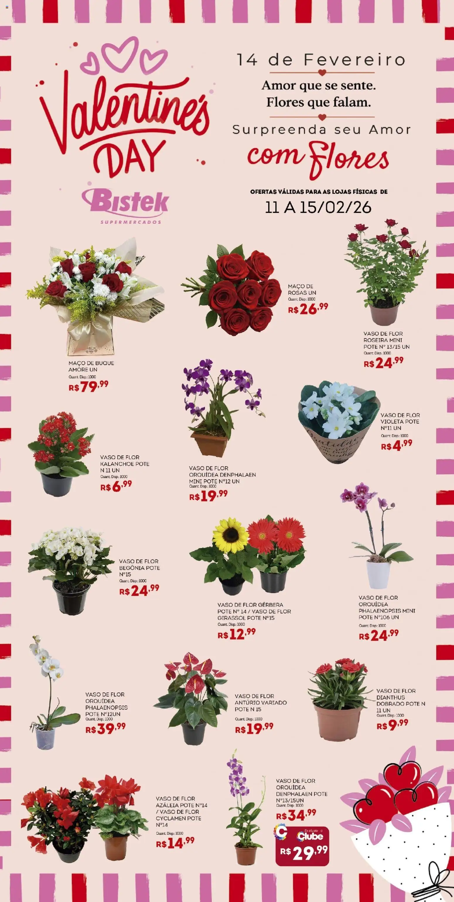 Bistek Supermercados - Ofertas Valentine's Day - página 1- válido a partir de 11/02/2026

