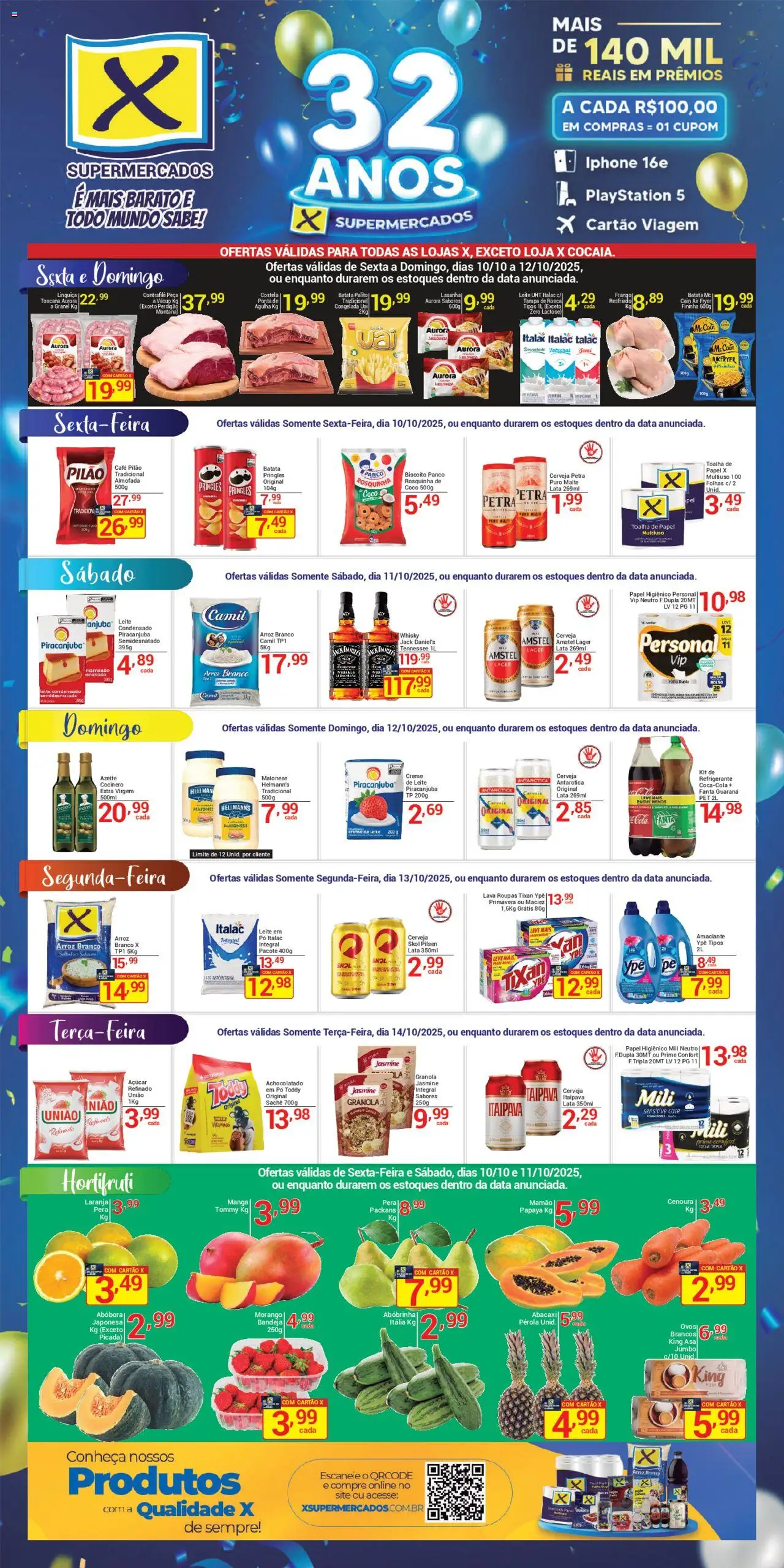 X Supermercados - Ofertas da semana  - página 1- válido a partir de 10/10/2025
