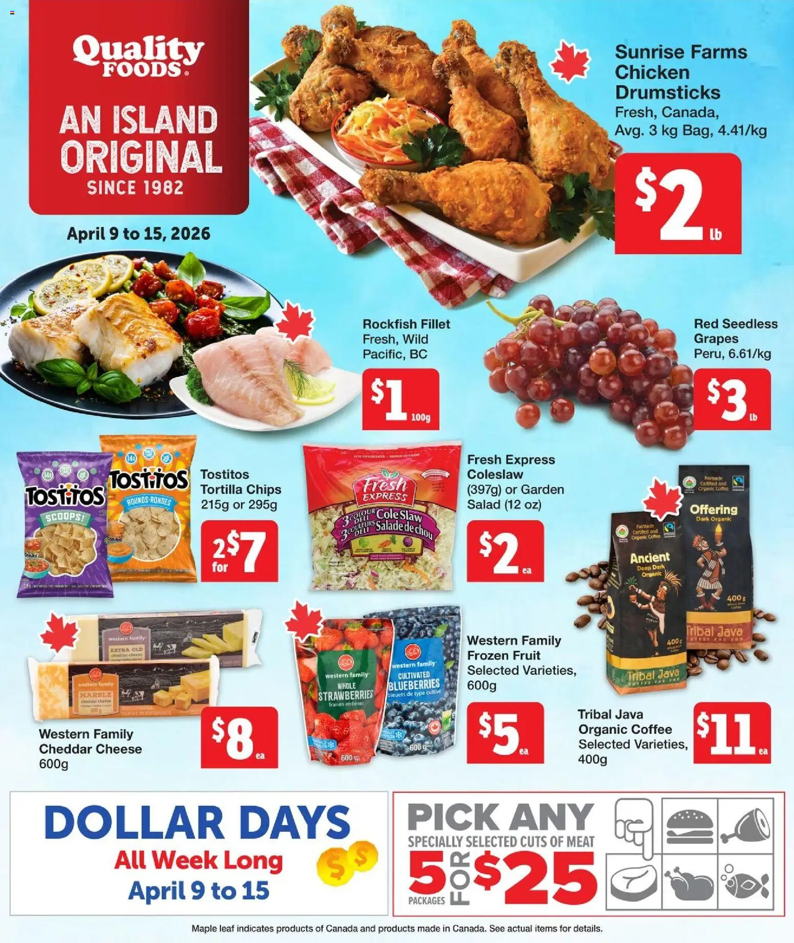 Quality Foods weekly flyer / circulaire - page 1- valid from Apr 9, 2026