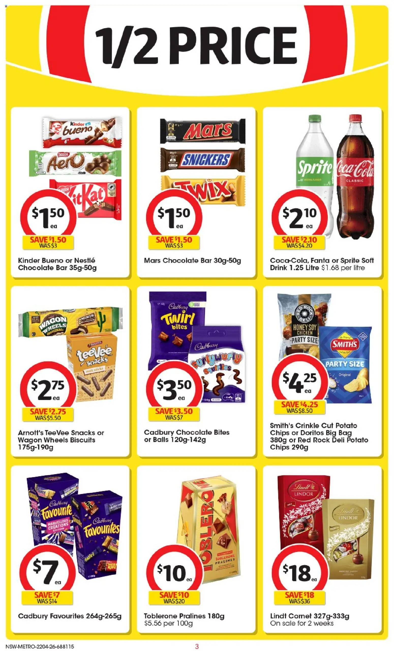 Coles catalogue  - page 3- valid from 22/04/2026