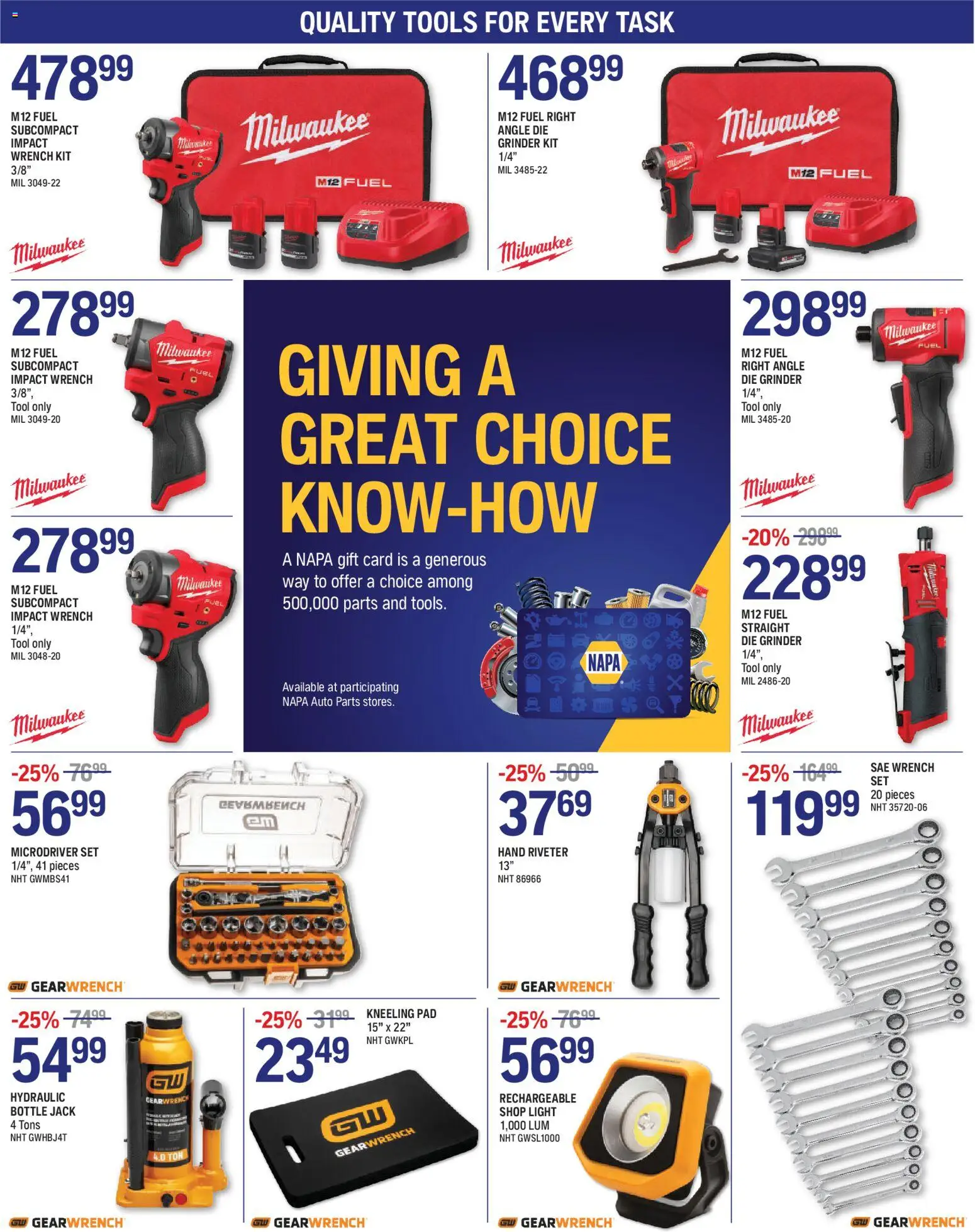NAPA Auto Parts weekly flyer - page 4- valid from Jan 1, 2026