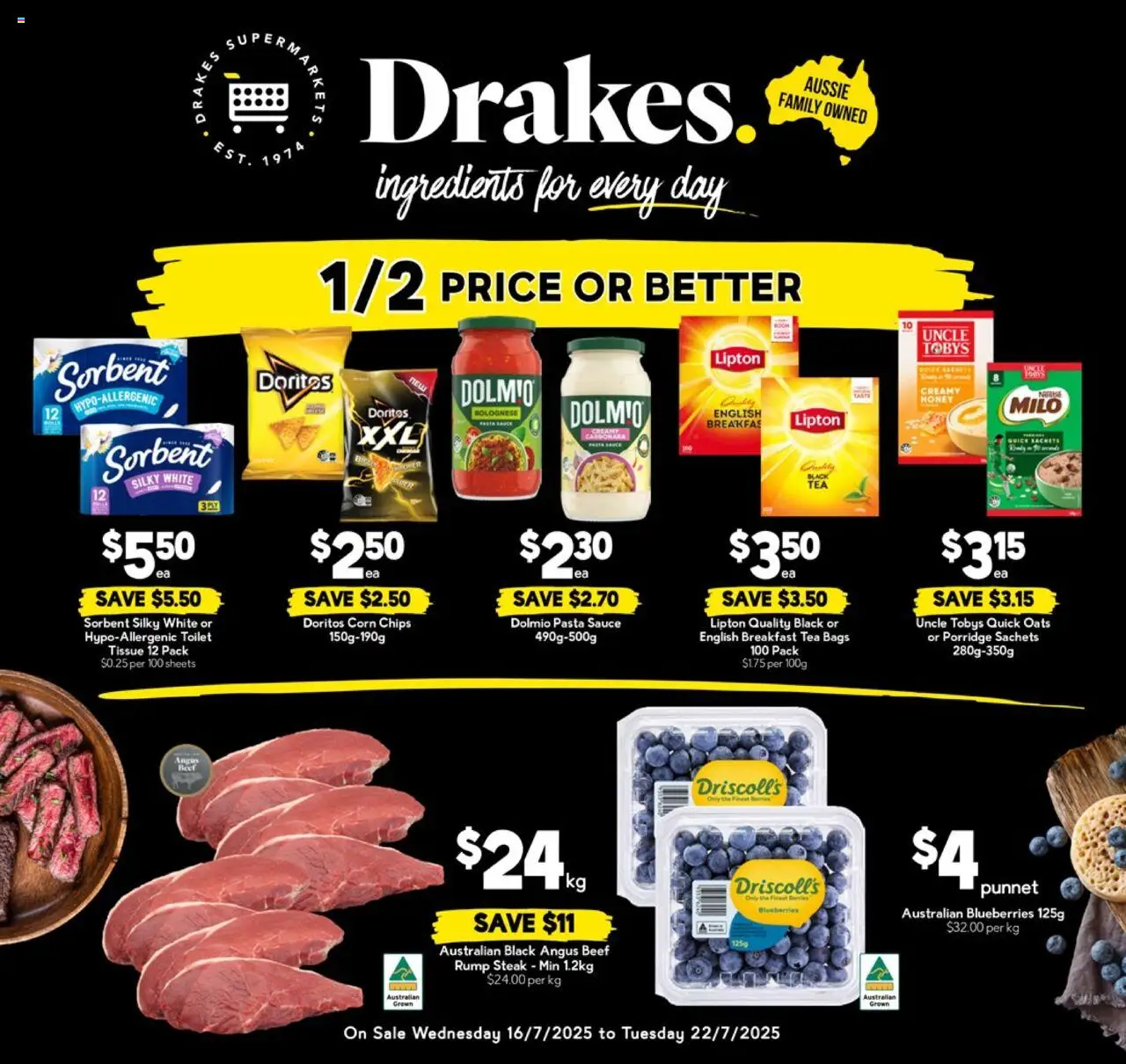 Drakes Catalogue QLD - page 1- valid from 16/07/2025