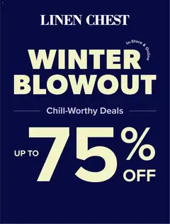 Preview Linen Chest weekly flyer valid from Jan 28, 2026