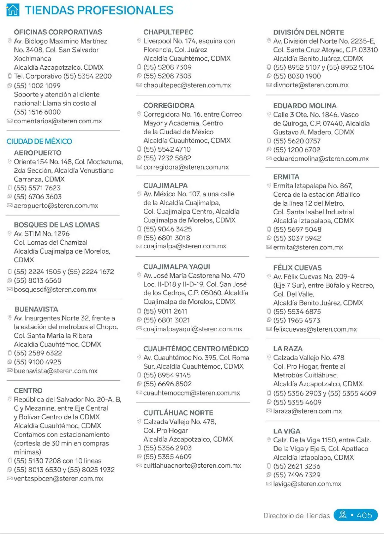 Steren catálogo - página 423- válido desde 01/01/2025