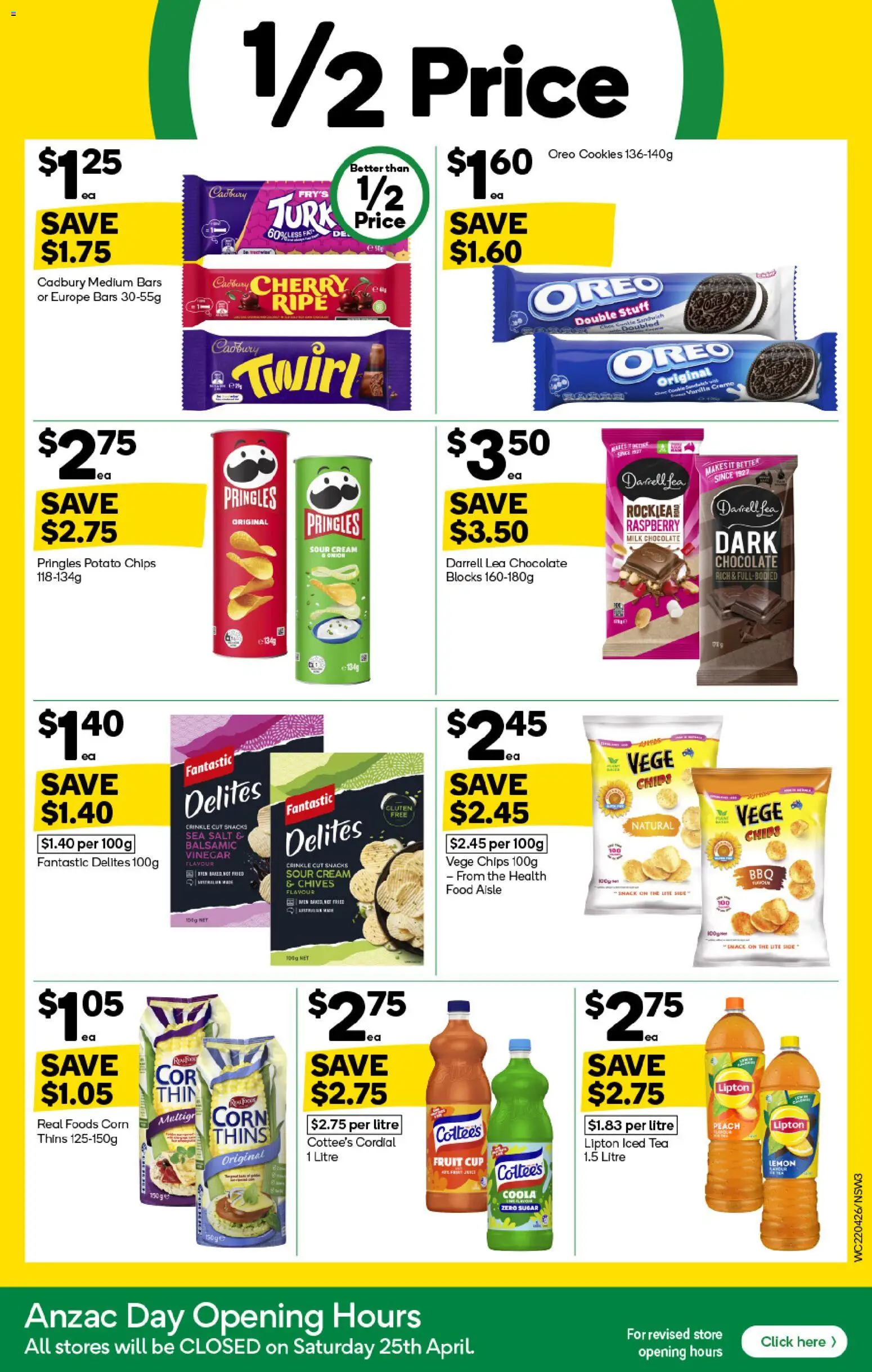 Woolworths catalogue  - page 3- valid from 22/04/2026