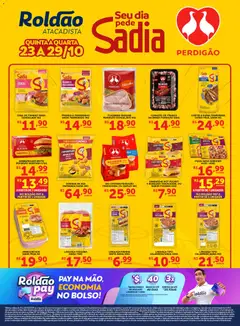 Pré-visualização Roldão - Ofertas Seu Dia Pede Sadia válida a partir de 23/10/2025