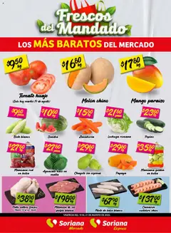 Soriana - Frescos del Mandado Mercado: Ver, Tab, Chis, Camp, Yuc y Q. Roo válido desde 19/08/2025