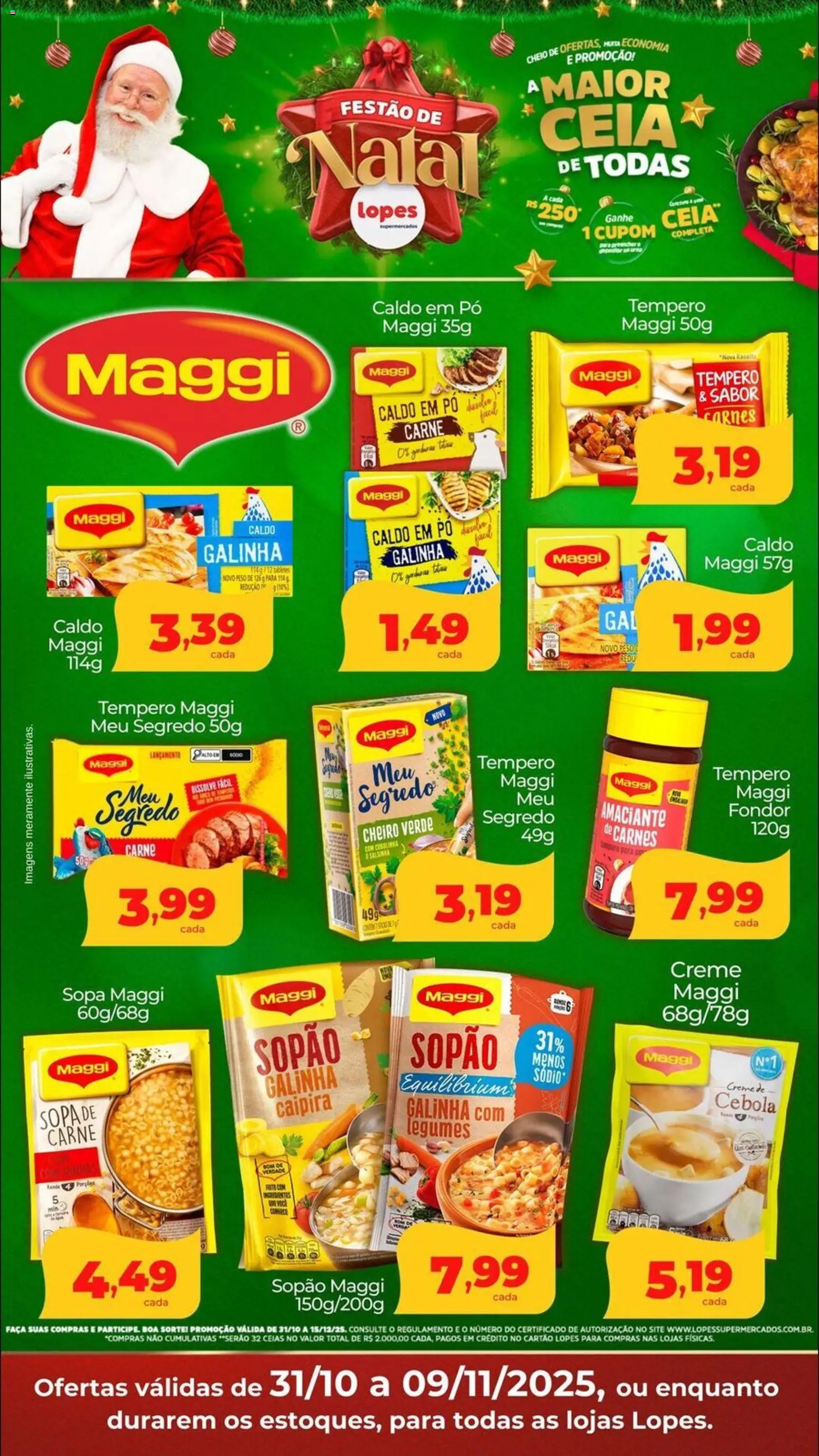 Lopes Supermercados - Ofertas Maggi - página 1- válido a partir de 31/10/2025
