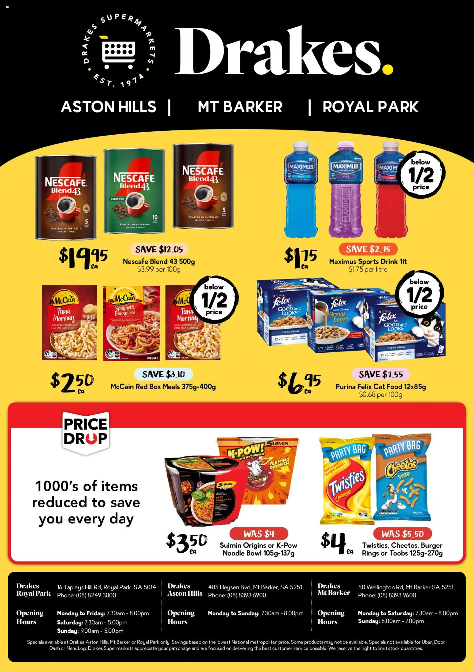 Drakes - Aston Hills, Mt Barker & Royal Park - page 2- valid from 12/11/2025