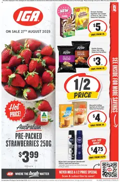 IGA catalogue preview - valid from 27/08/2025