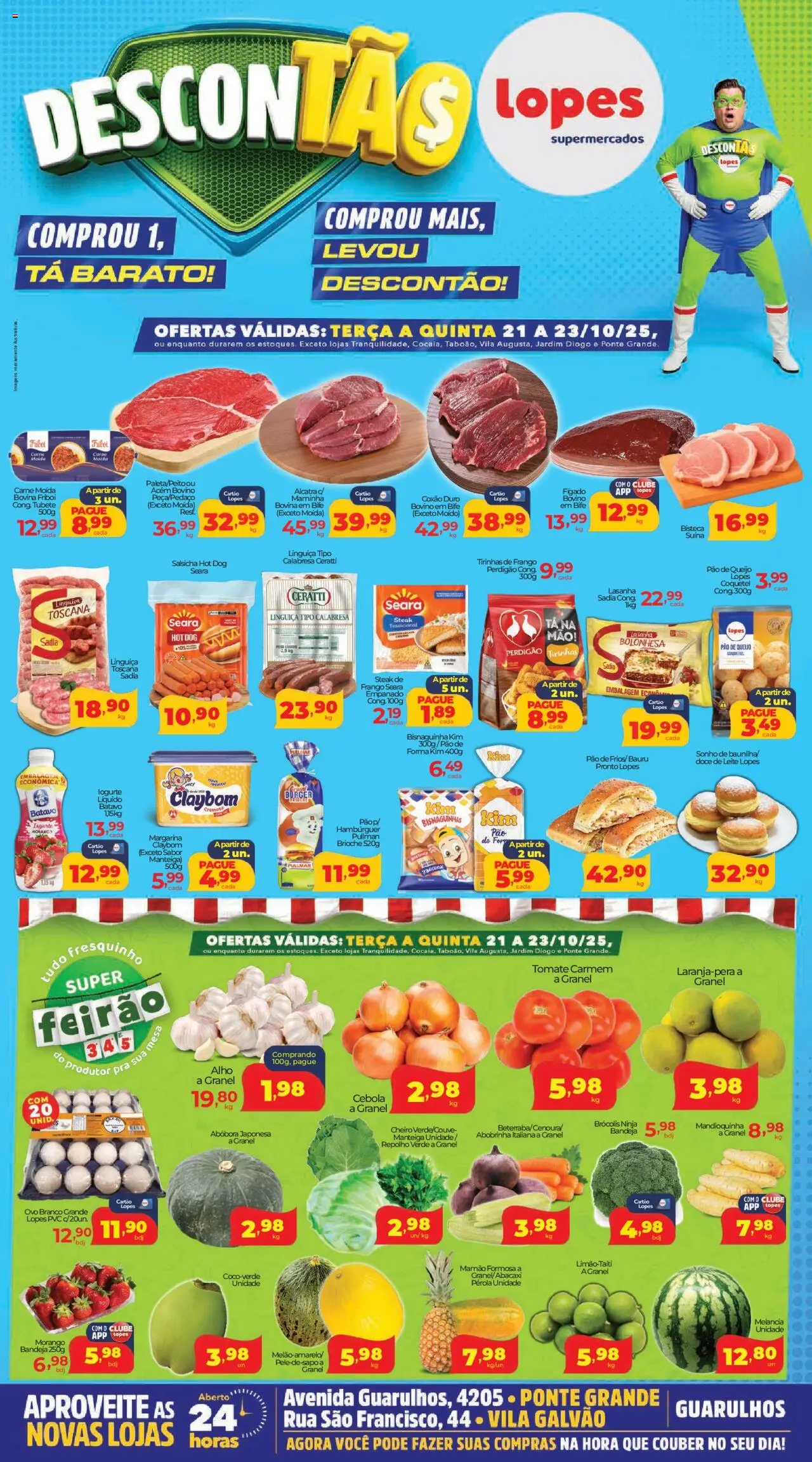 Lopes Supermercados - Ofertas da semana - página 1- válido a partir de 21/10/2025
