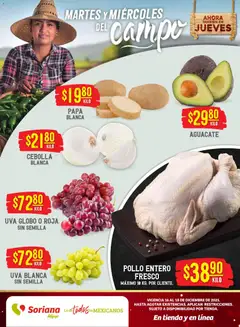 Soriana - Martes y Miércoles del Campo Híper: Tijuana, Mexicali, Ensenada, San Luis Río Colorado y Tecate válido desde 16/12/2025