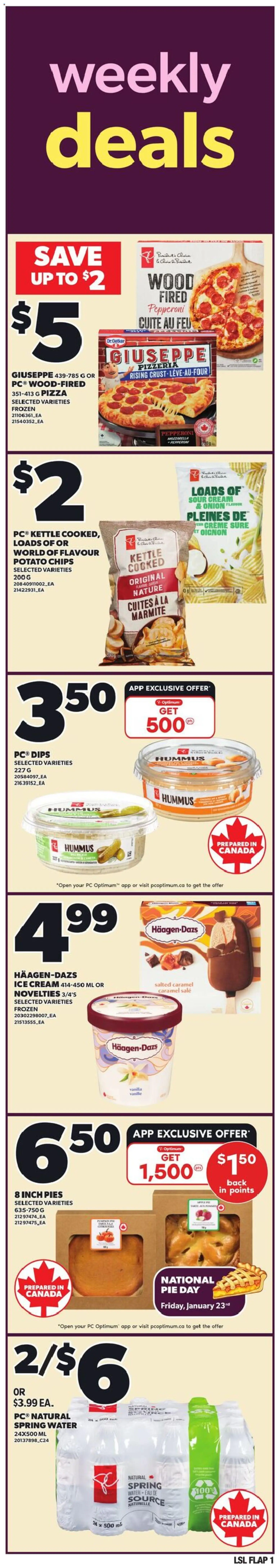 Loblaws weekly flyer / circulaire - page 1- valid from Jan 22, 2026