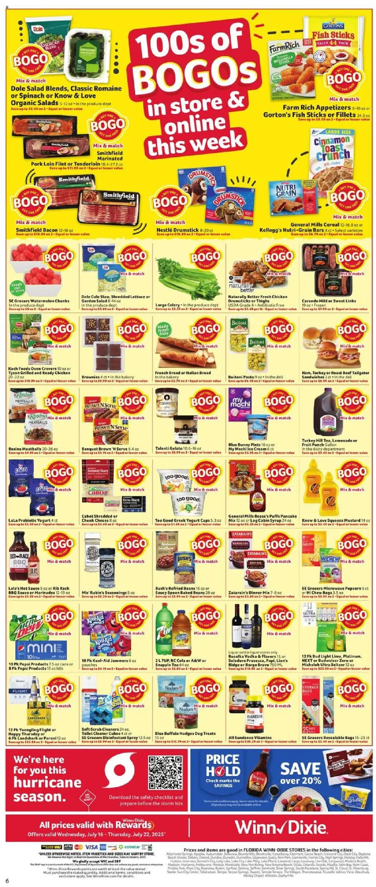 Winn Dixie Weekly Ad - page 8- valid from 07/16/2025