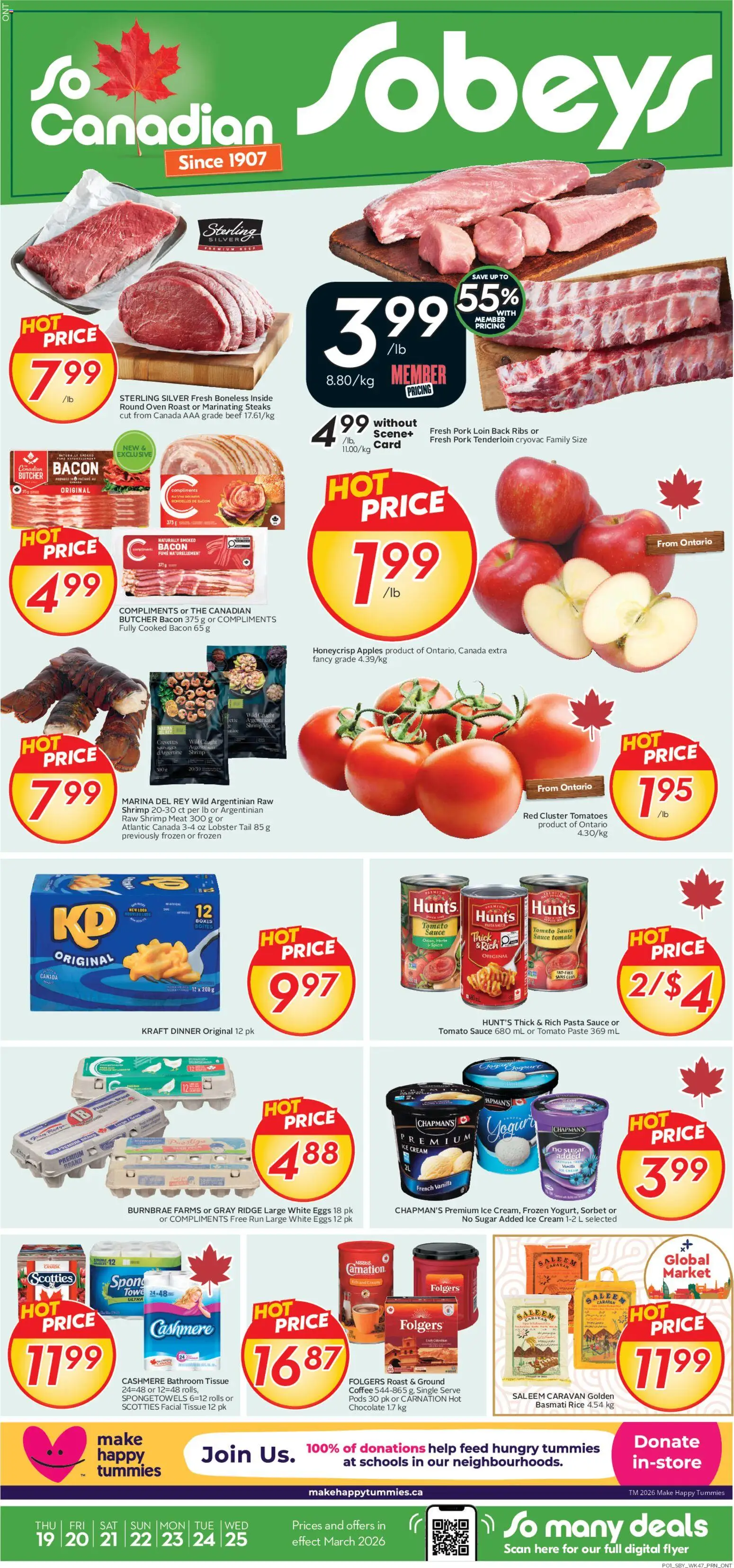 Sobeys weekly flyer / circulaire - page 1- valid from Mar 19, 2026