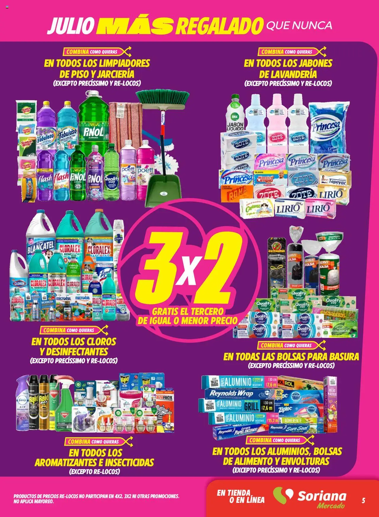 Soriana - Julio Regalado Mercado Nacional (Excepto frontera) - página 5- válido desde 11/07/2025