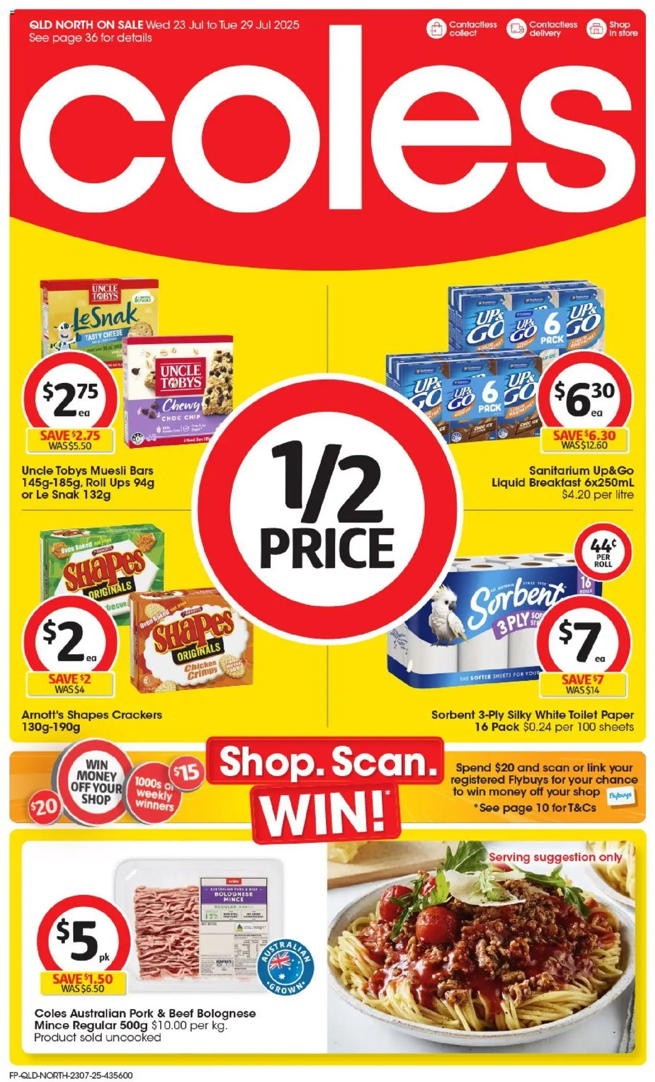 Coles Catalogue QLD North - page 1- valid from 23/07/2025