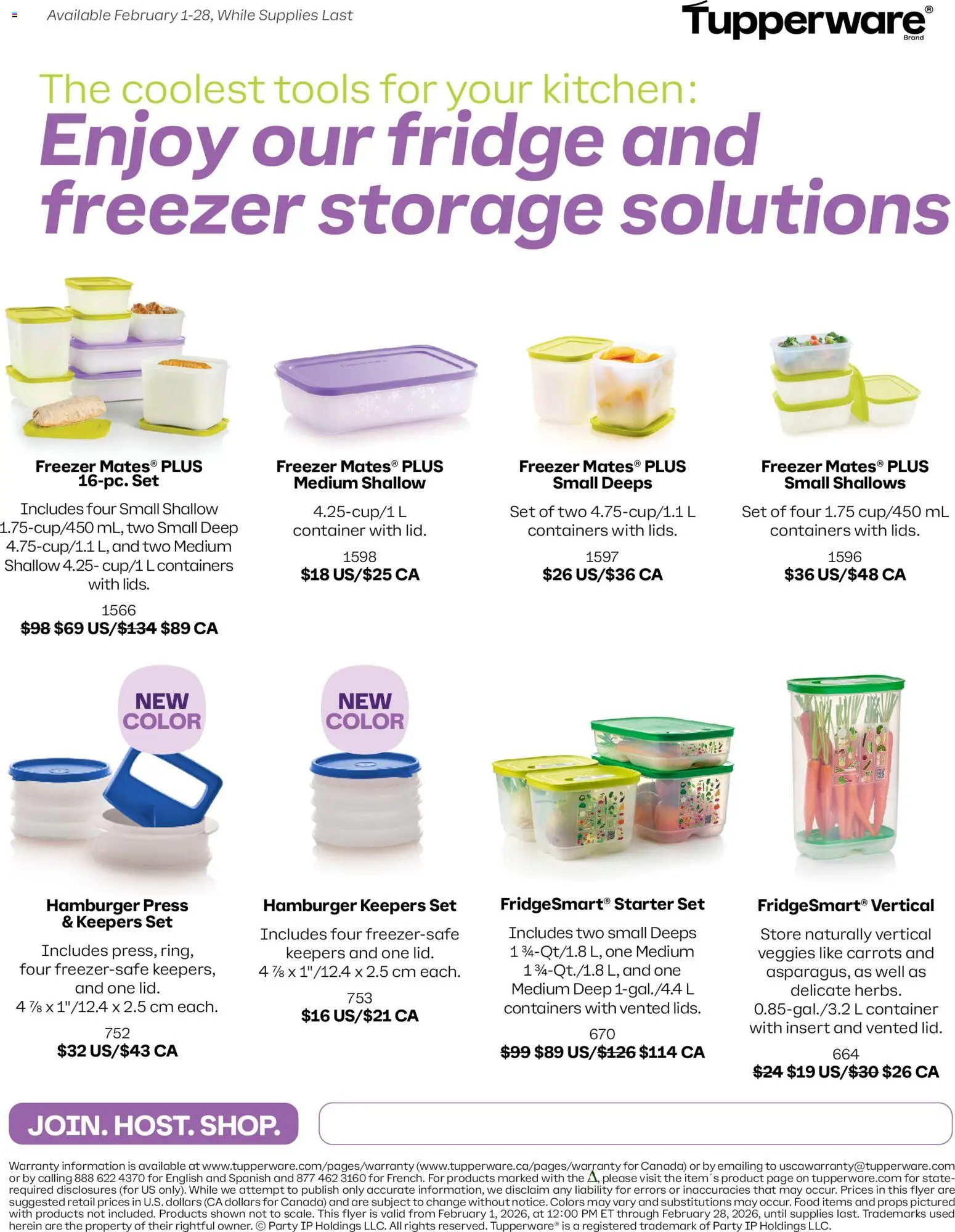 Tupperware weekly flyer - page 1- valid from Feb 1, 2026