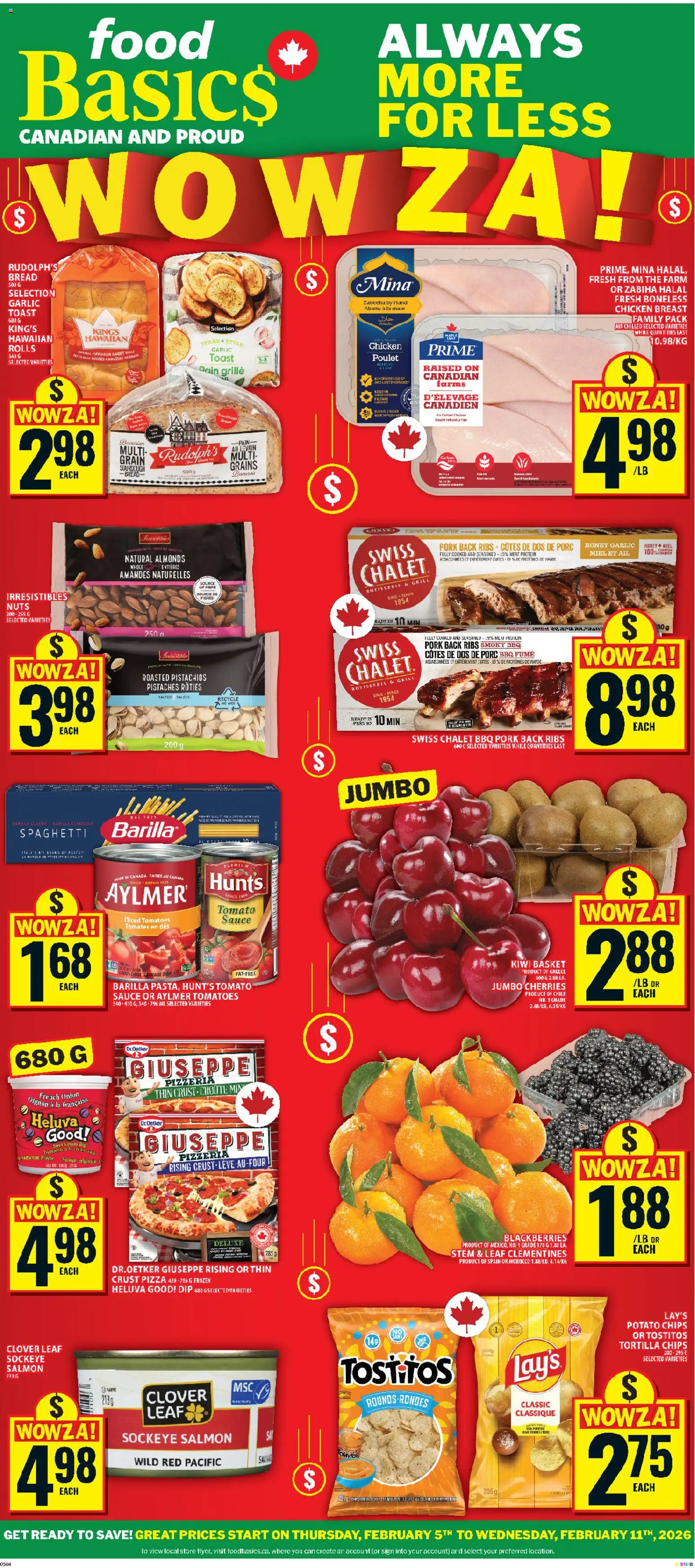 Food Basics weekly flyer / circulaire - page 1- valid from Feb 5, 2026
