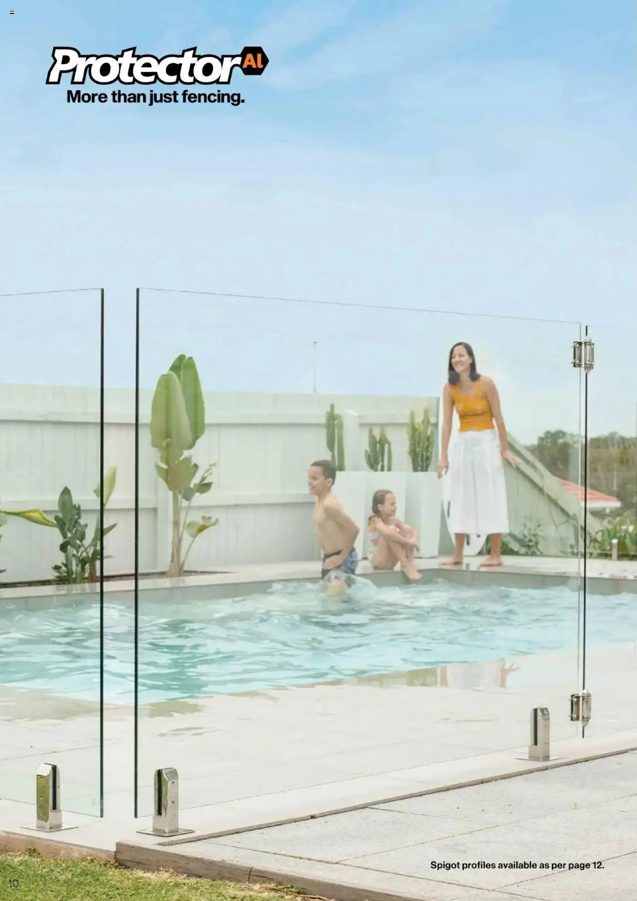 Bunnings Warehouse - Protectoral Aluminium and Glass Fencing Brochure - page 10- valid from 22/09/2025