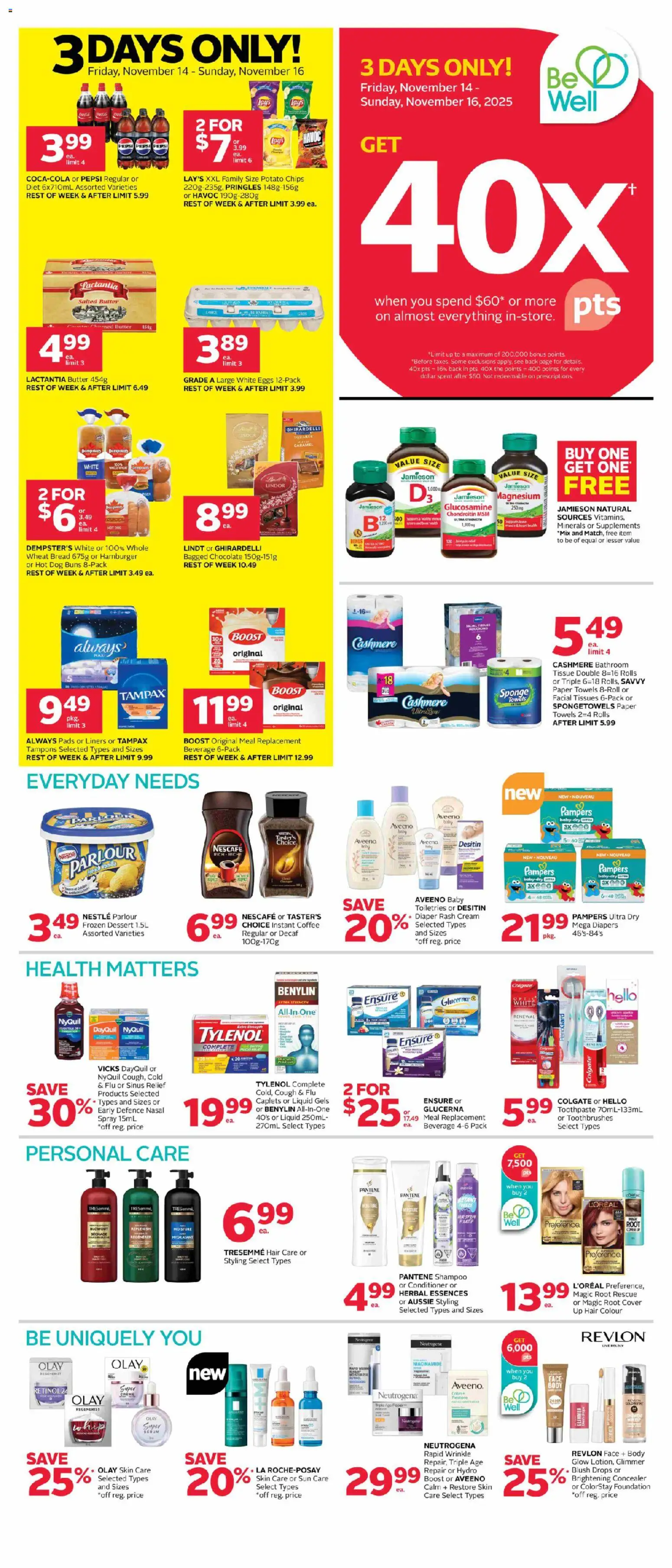Rexall weekly flyer / circulaire - page 1- valid from Nov 14, 2025