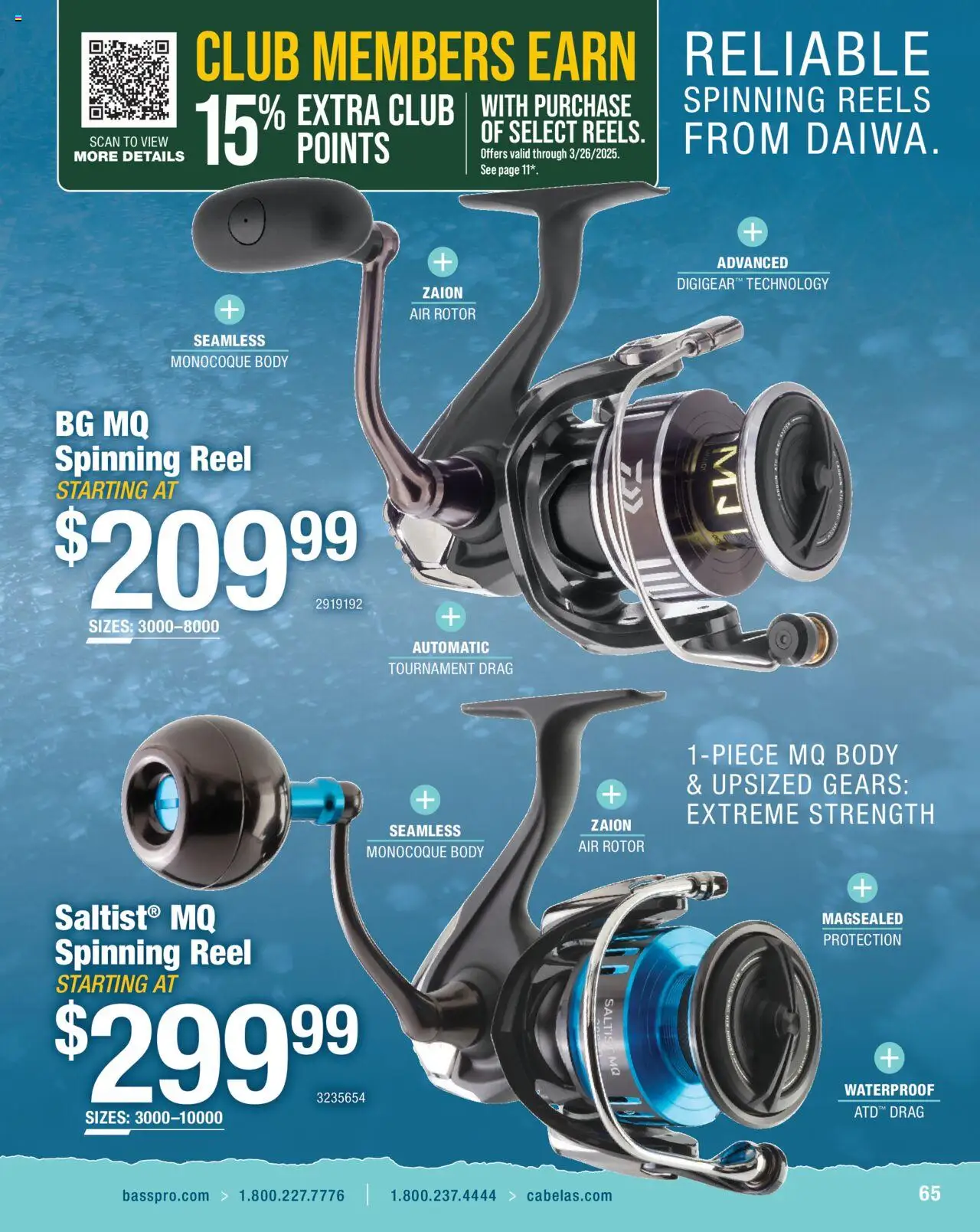 Cabela's Saltwater Specialist 25 - page 65- valid from 01/01/2025