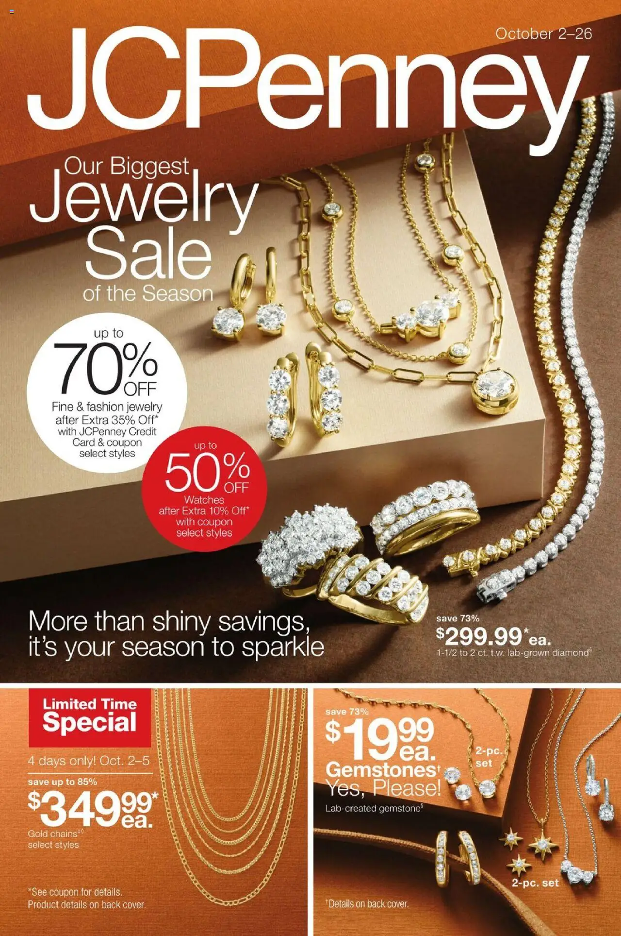 JCPenney Our Biggest Jewelry Sale of the Season - page 1- valid from 10/02/2025