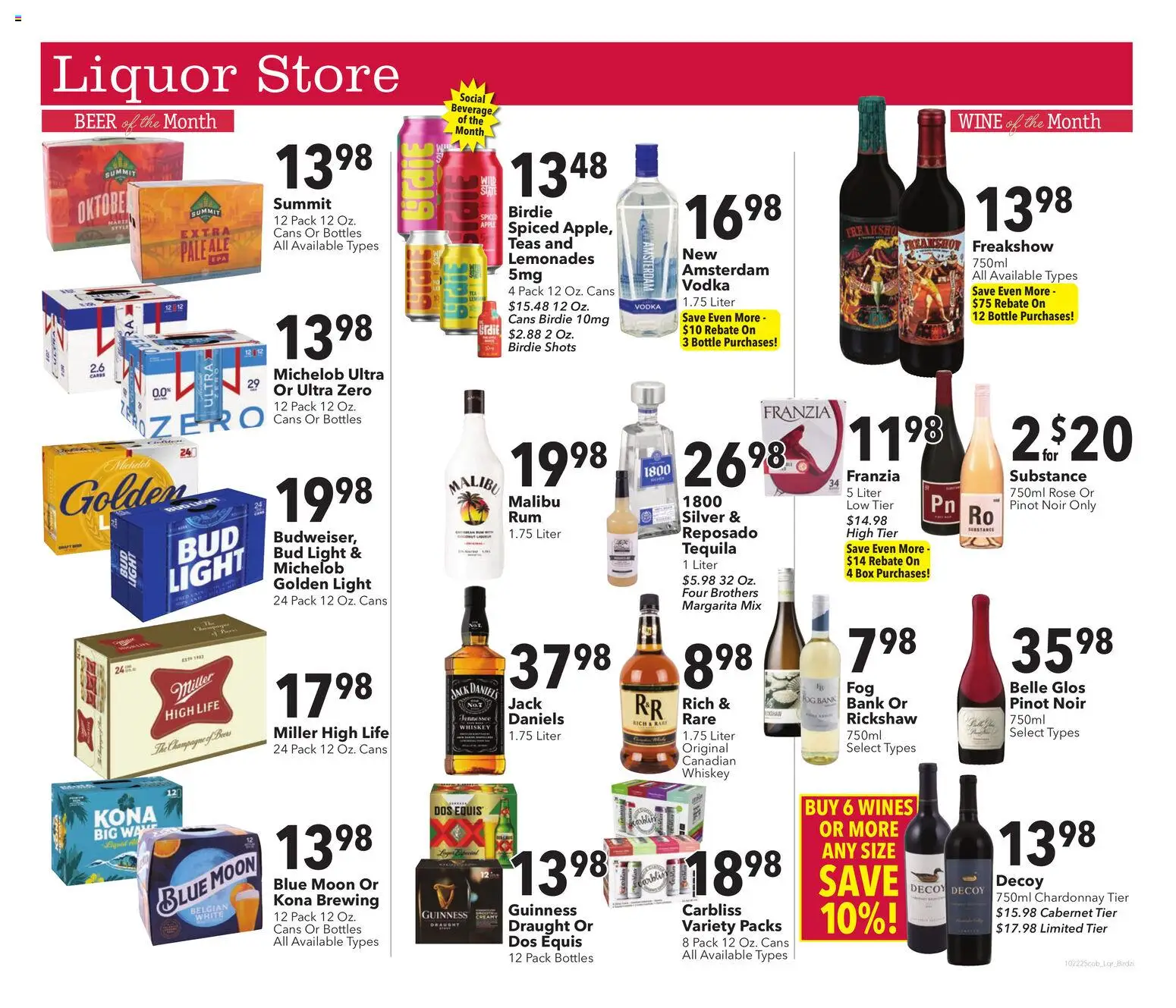 Coborn's Liquor Store - page 1- valid from 10/22/2025