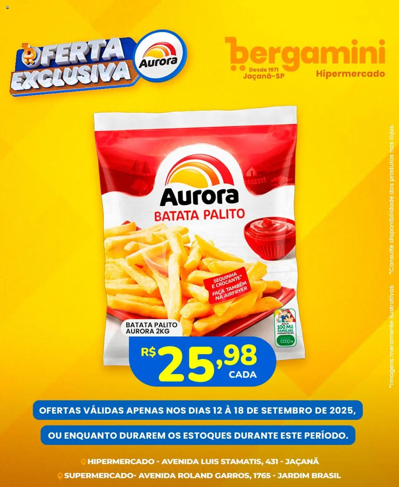 Supermercado Bergamini - Ofertas Aurora - página 1- válido a partir de 12/09/2025
