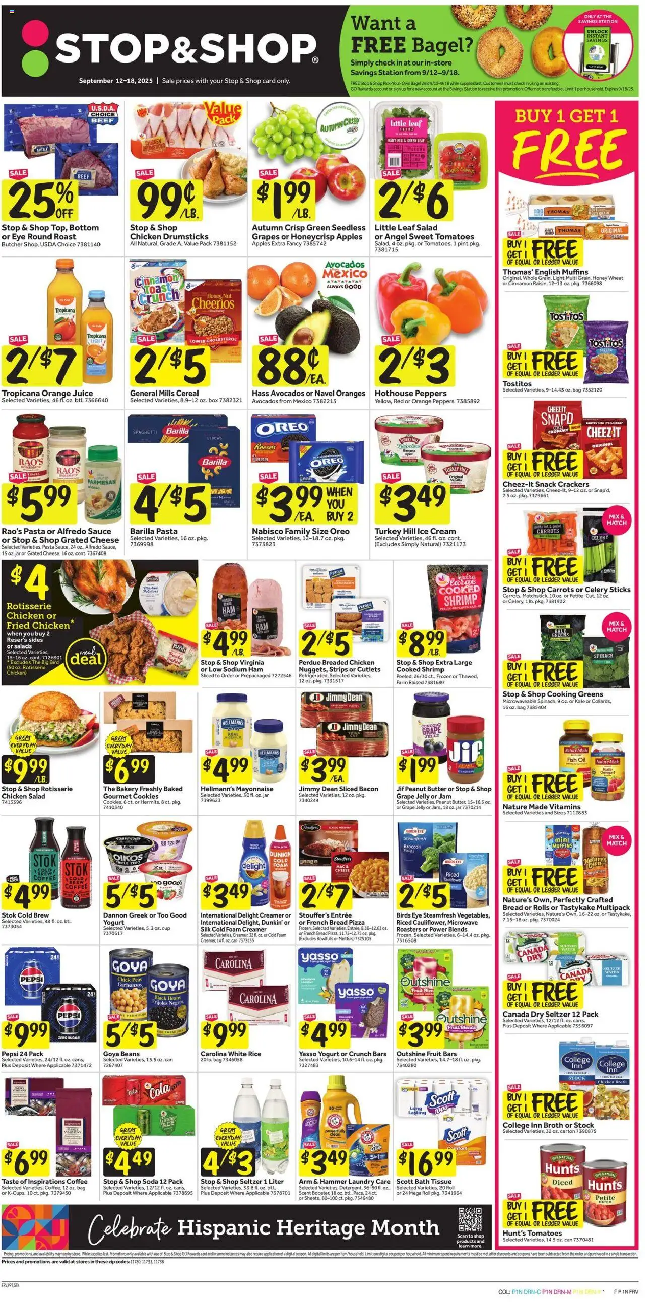 Stop & Shop Weekly Circular - NY - page 1- valid from 09/12/2025