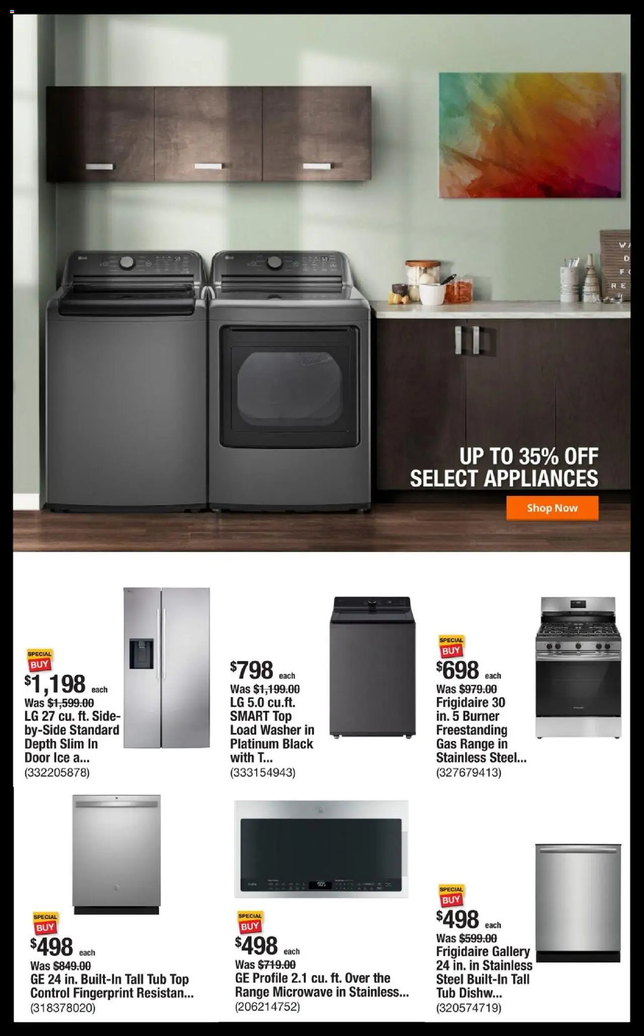 Home Depot Shop Pro Ad - page 2- valid from 07/21/2025